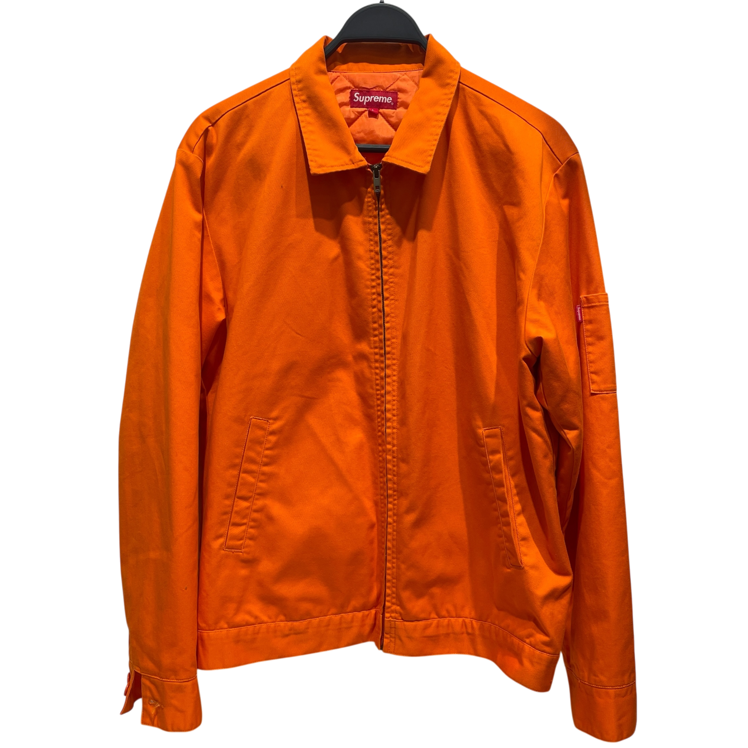 Supreme/Jacket/L/Cotton/ORN/Burning Cop Car Back Patch view 1