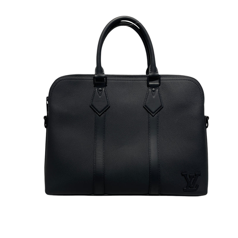 LOUIS VUITTON/Briefcase/Leather/BLK/TAKEOFF BRIEFCASE