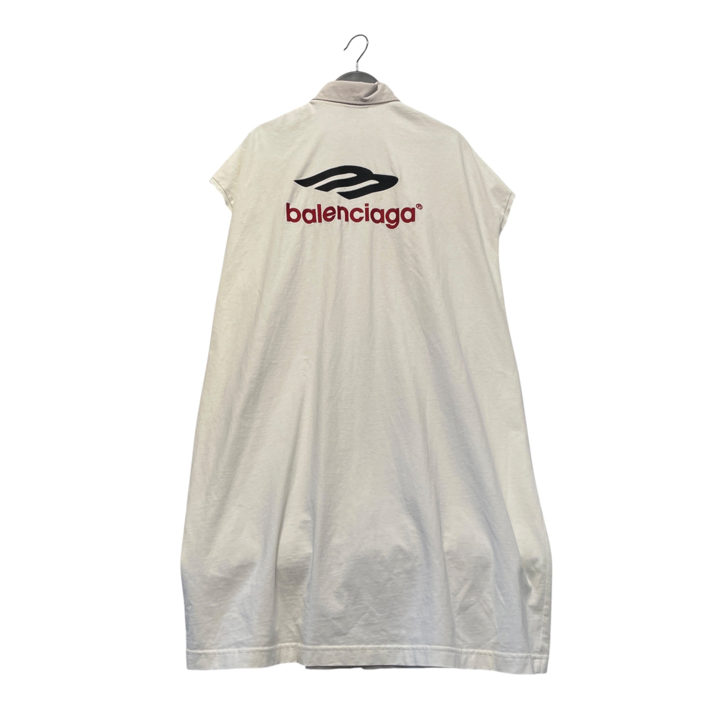BALENCIAGA/SL Dress/2/Graphic/Cotton/WHT/Maxi Length/3B Sports Icon SL Dress view 2
