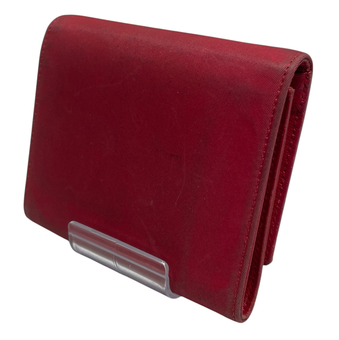 PRADA/Trifold Wallet/Nylon/RED/M's/RED BADGE view 2