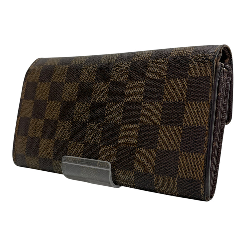 LOUIS VUITTON/Long Wallet/Leather/BRW/long wallt