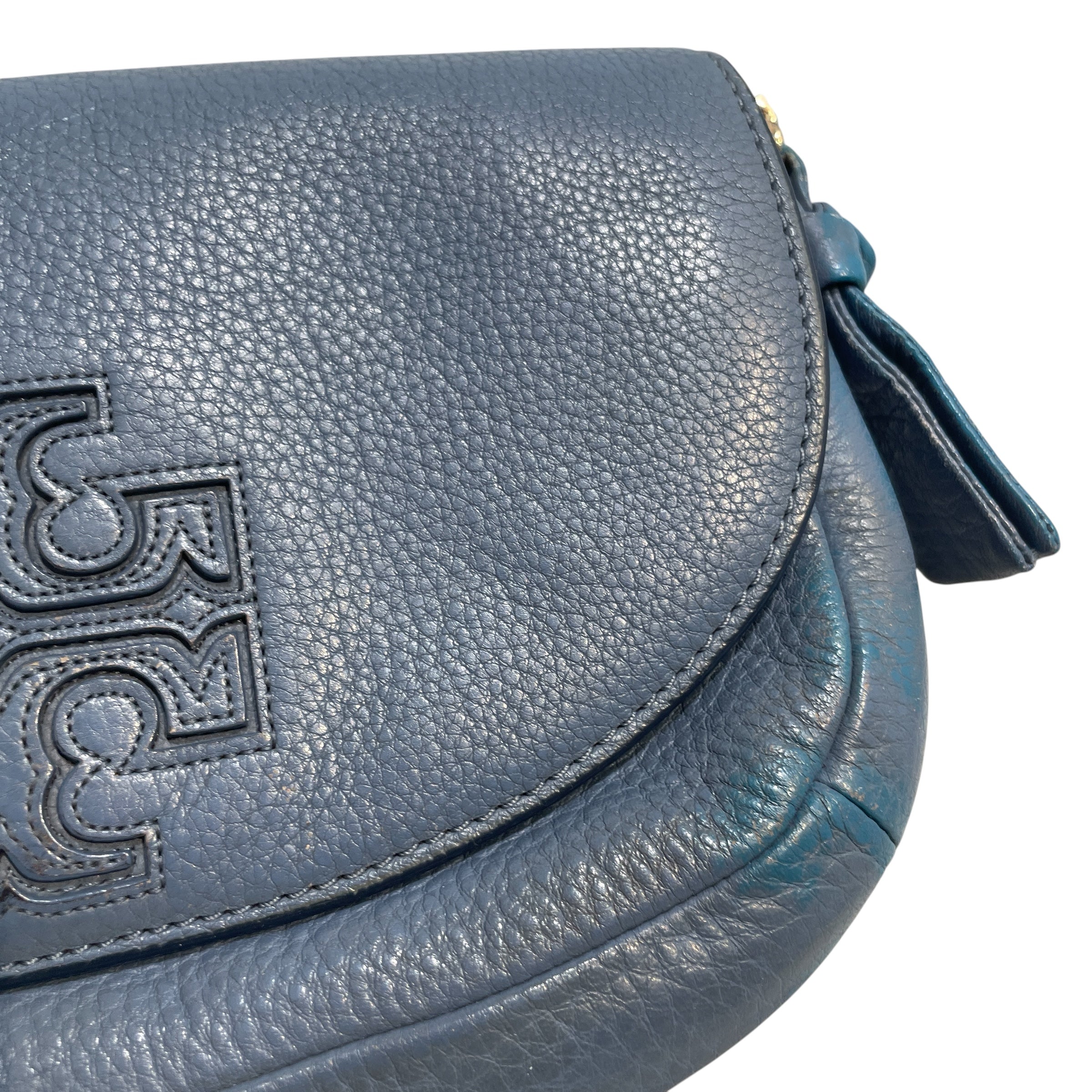 TORY BURCH/Cross Body Bag/Leather/BLU/Harper Blue Crossbody view 4