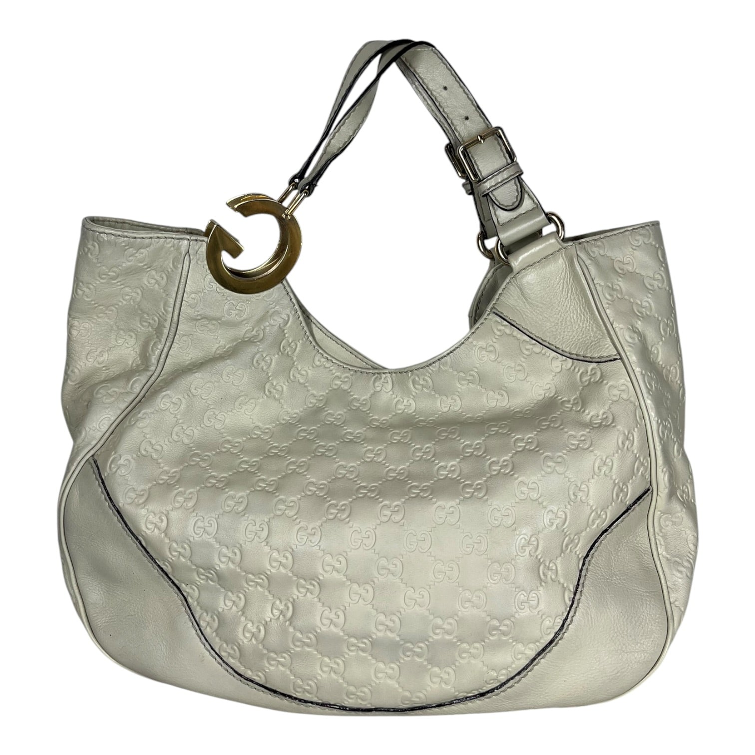 GUCCI/Bag/Monogram/Leather/WHT/GUCCISSIMA CHARLOTTE BAG view 2