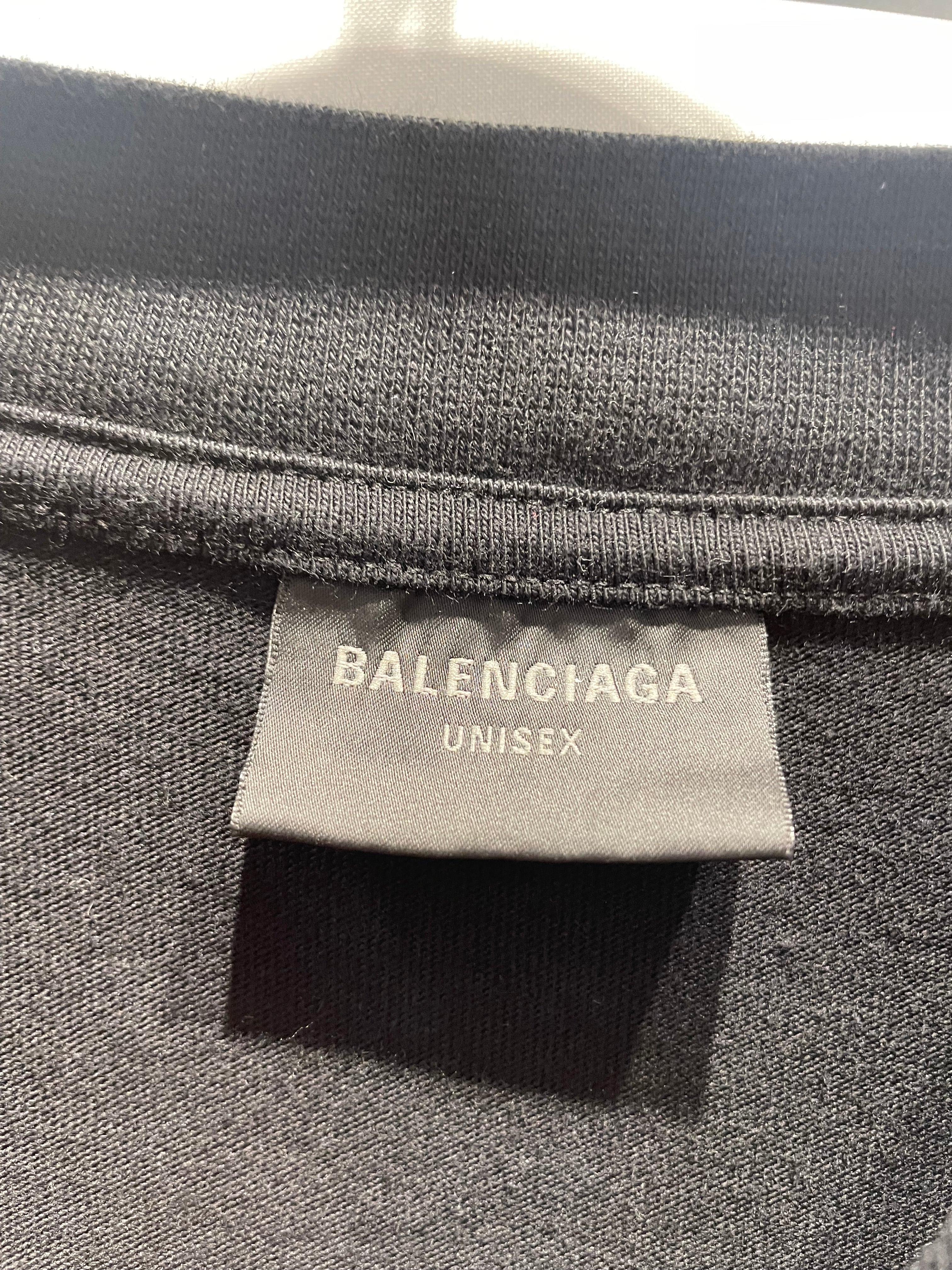BALENCIAGA/T-Shirt/2/Cotton/BLK/Graphic/darkwave view 3