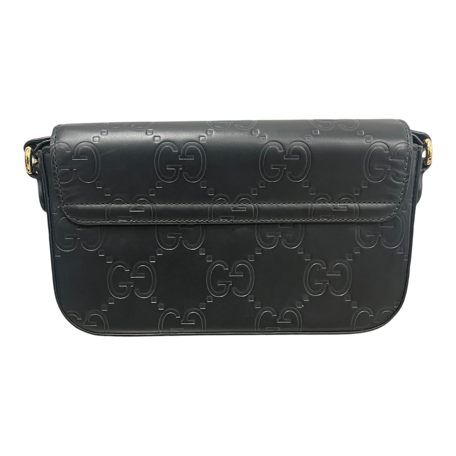 GUCCI/Cross Body Bag/Monogram/Leather/BLK/Supreme Monogram Bag view 3