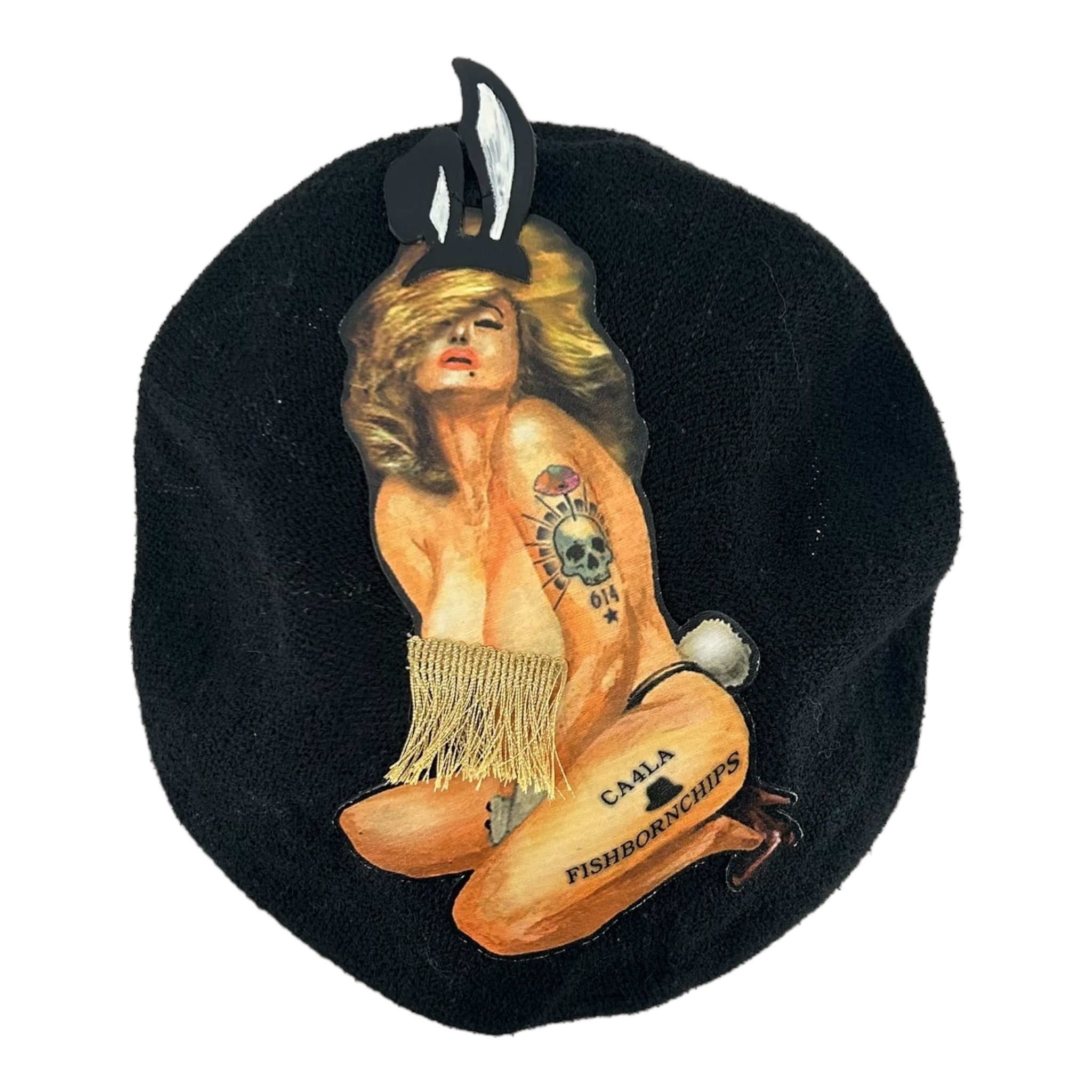 CA4LA/Beret/Black/Cotton/ view 4
