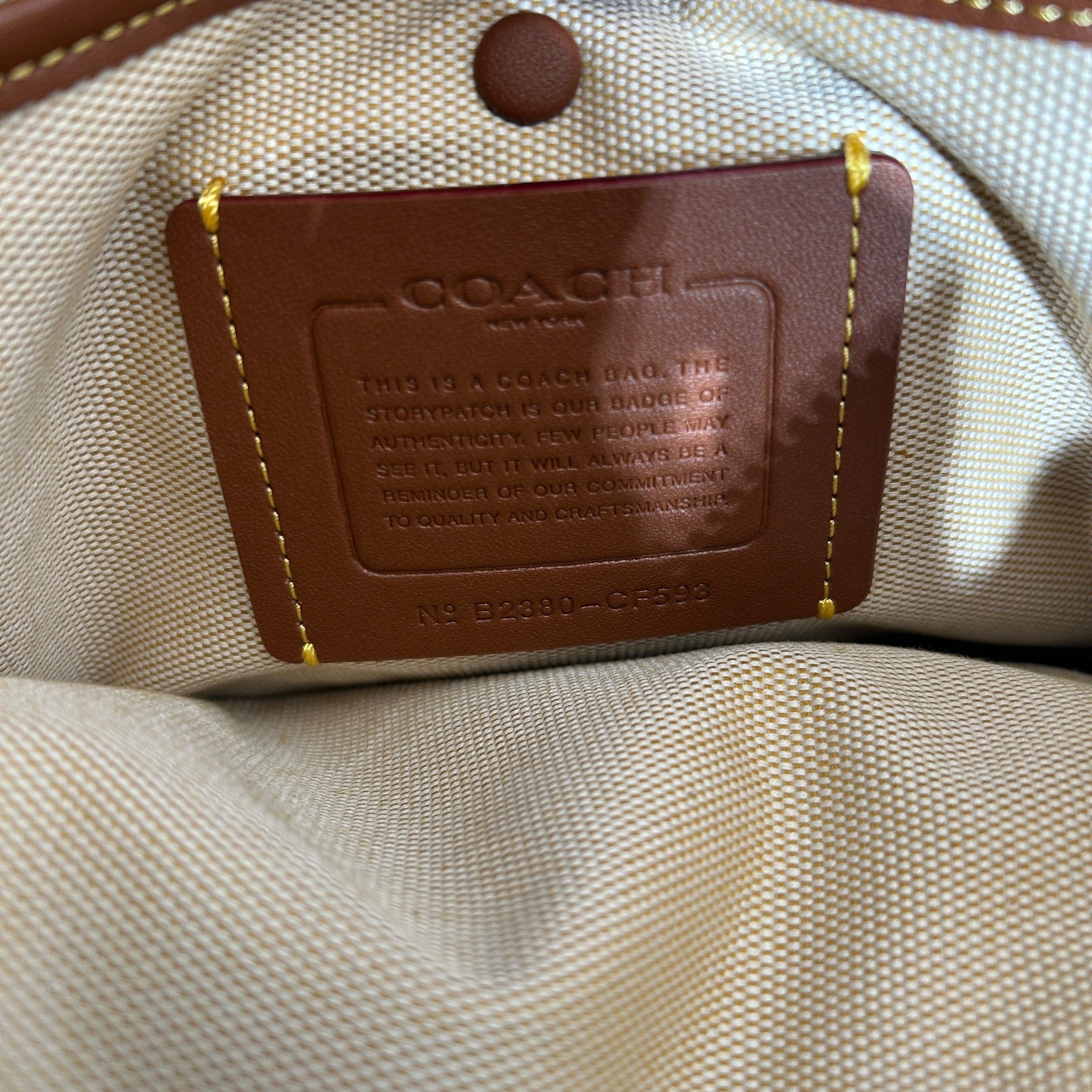 COACH/Hand Bag/Leather/BRD/ROGUE BAG BRASS view 5