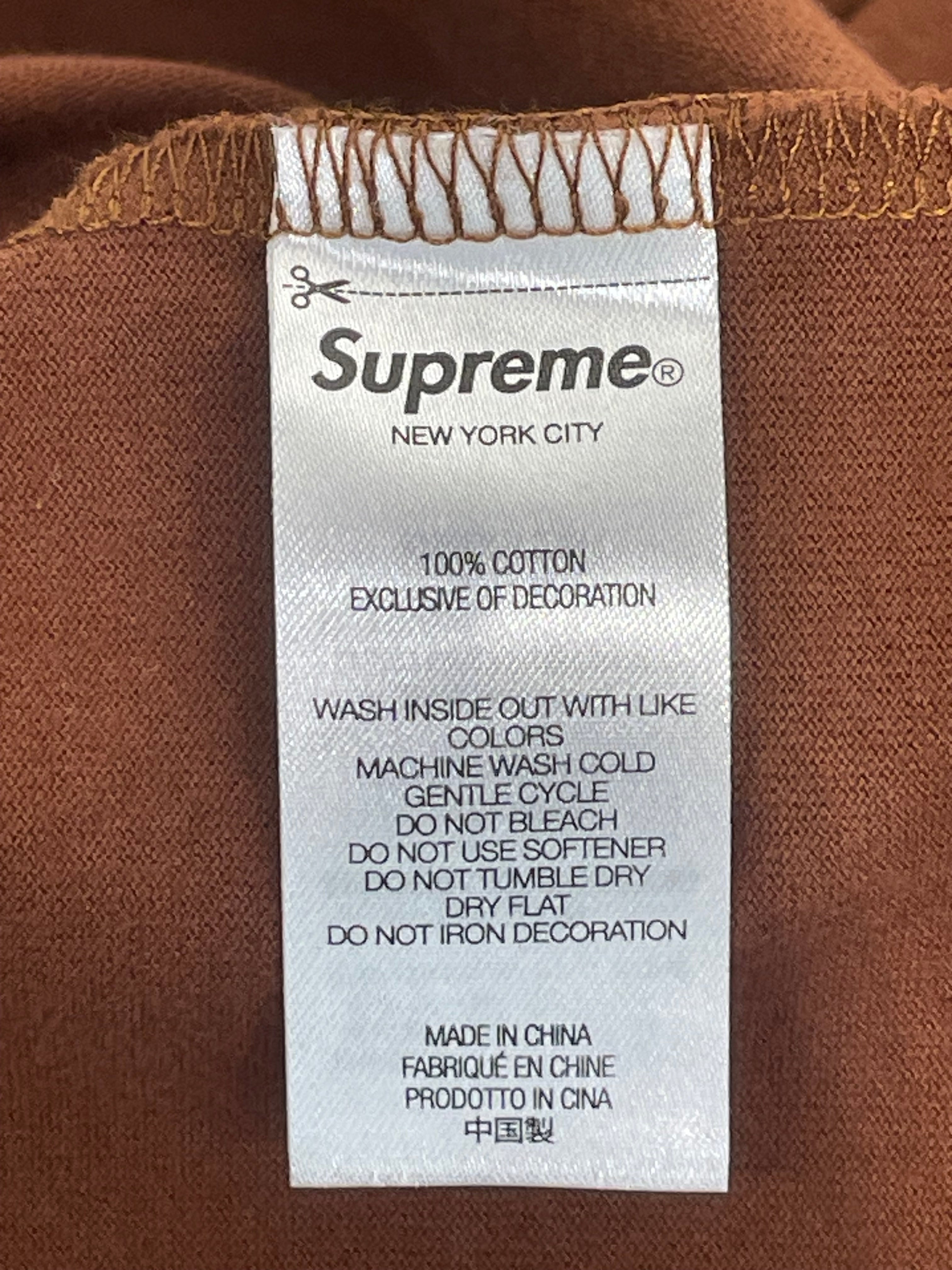 Supreme/T-Shirt/L/Cotton/BRW/BEADED LOGO view 4