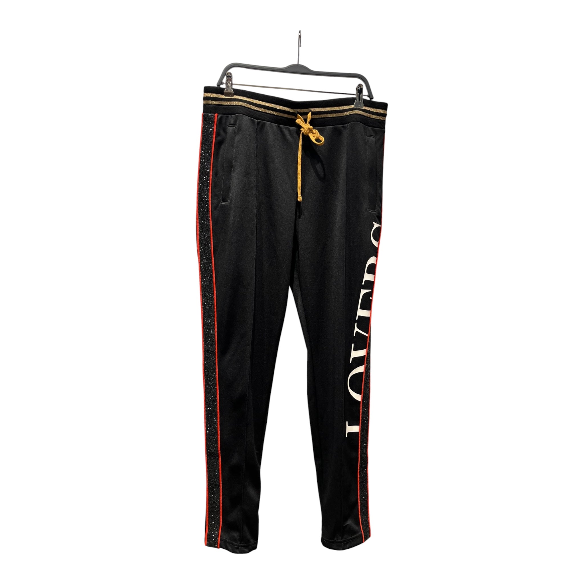 AMIRI/Pants/XL/Polyester/BLK/GLITTER & GLD STRIPE view 1