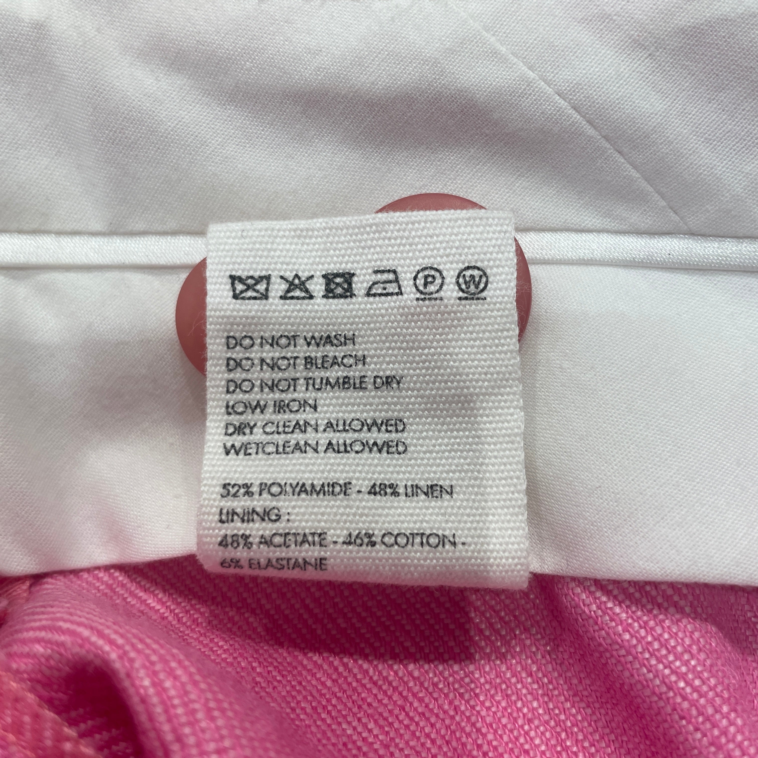 JACQUEMUS/Bottoms/36/Polyester/PNK/SIDE BUTTON TROUSERS view 4