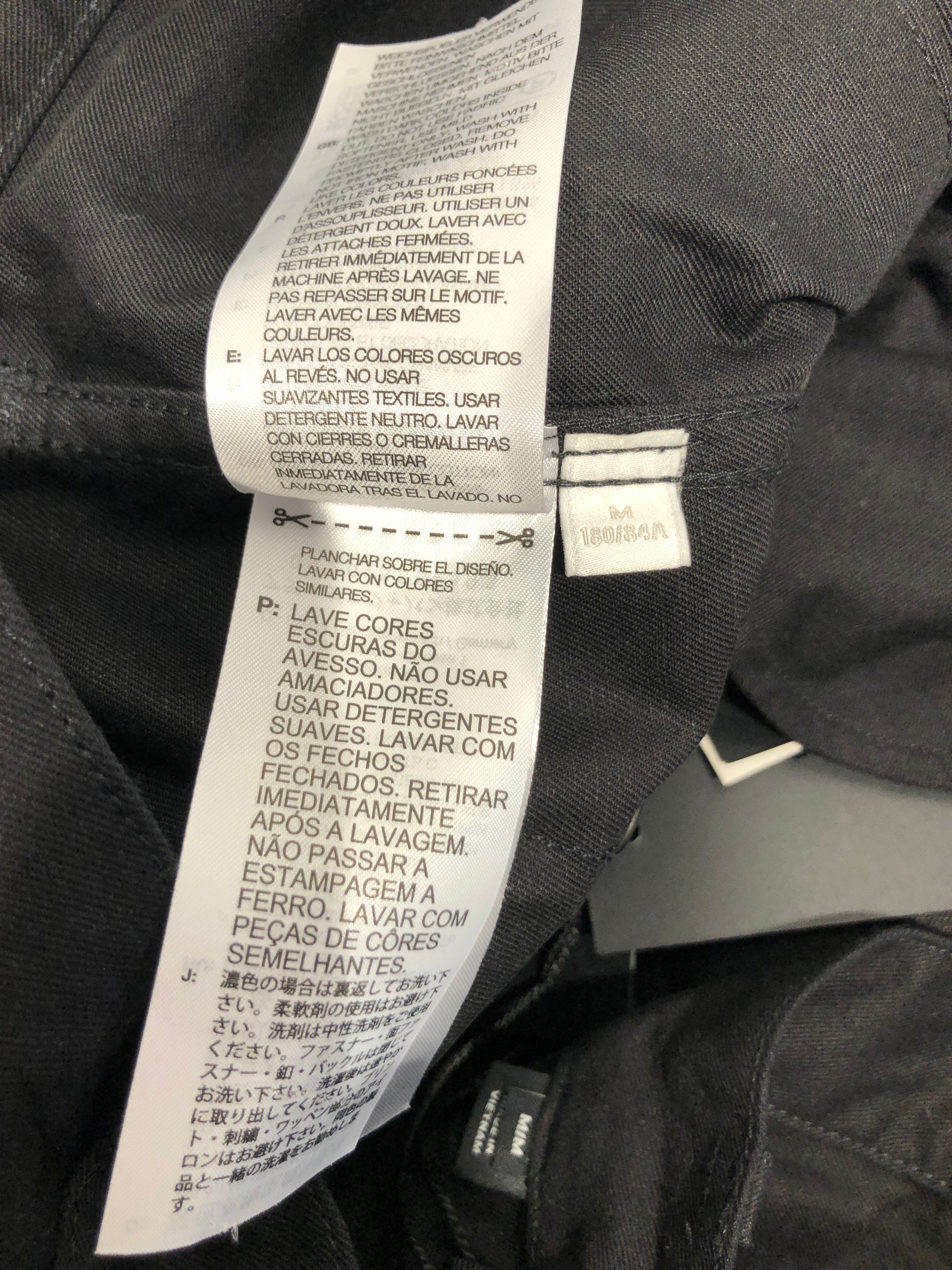 Y-3/Carpenter Pants/M/Cotton/BLK/double knee view 7