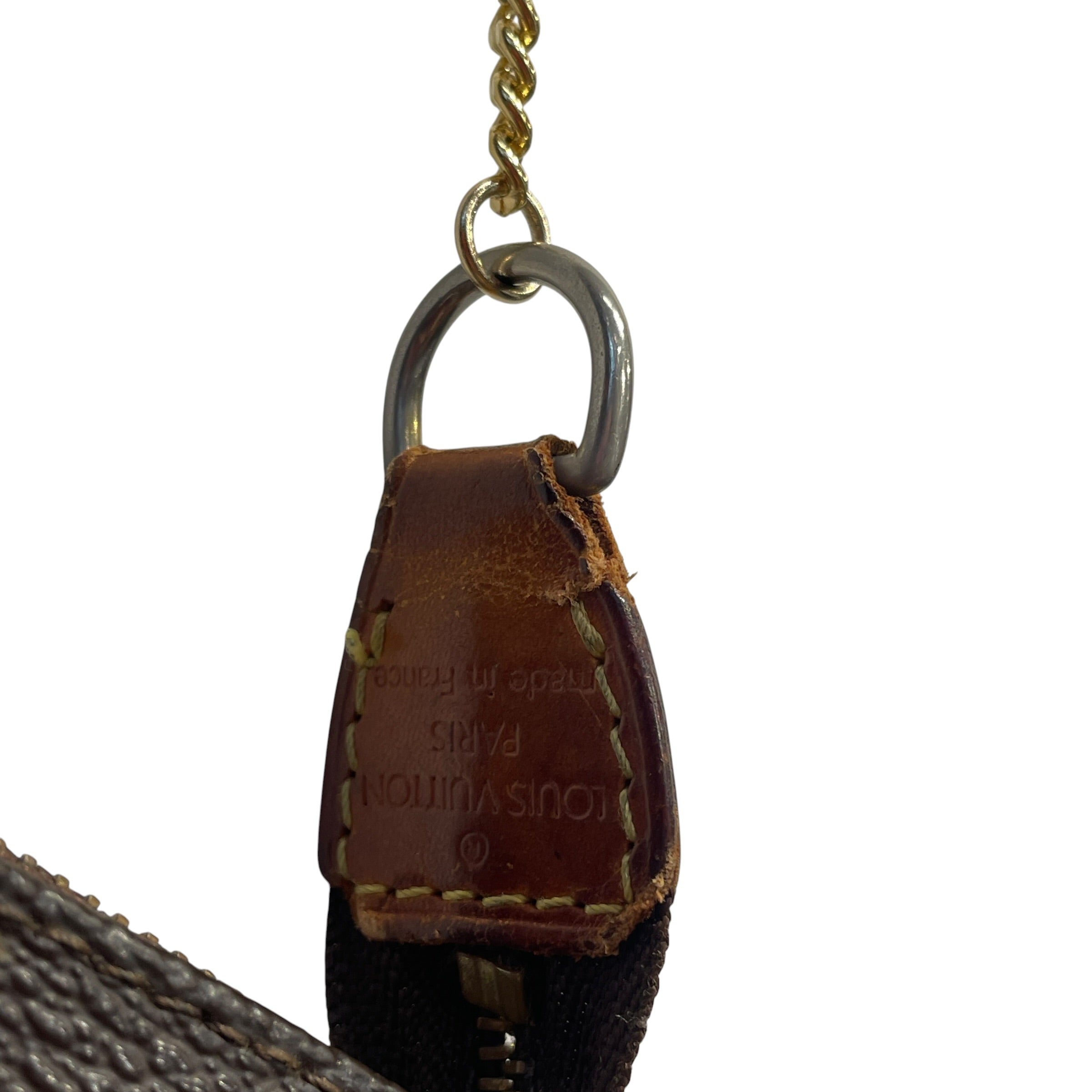 LOUIS VUITTON/Bag/Monogram/Leather/BRW/POCHETTE view 3