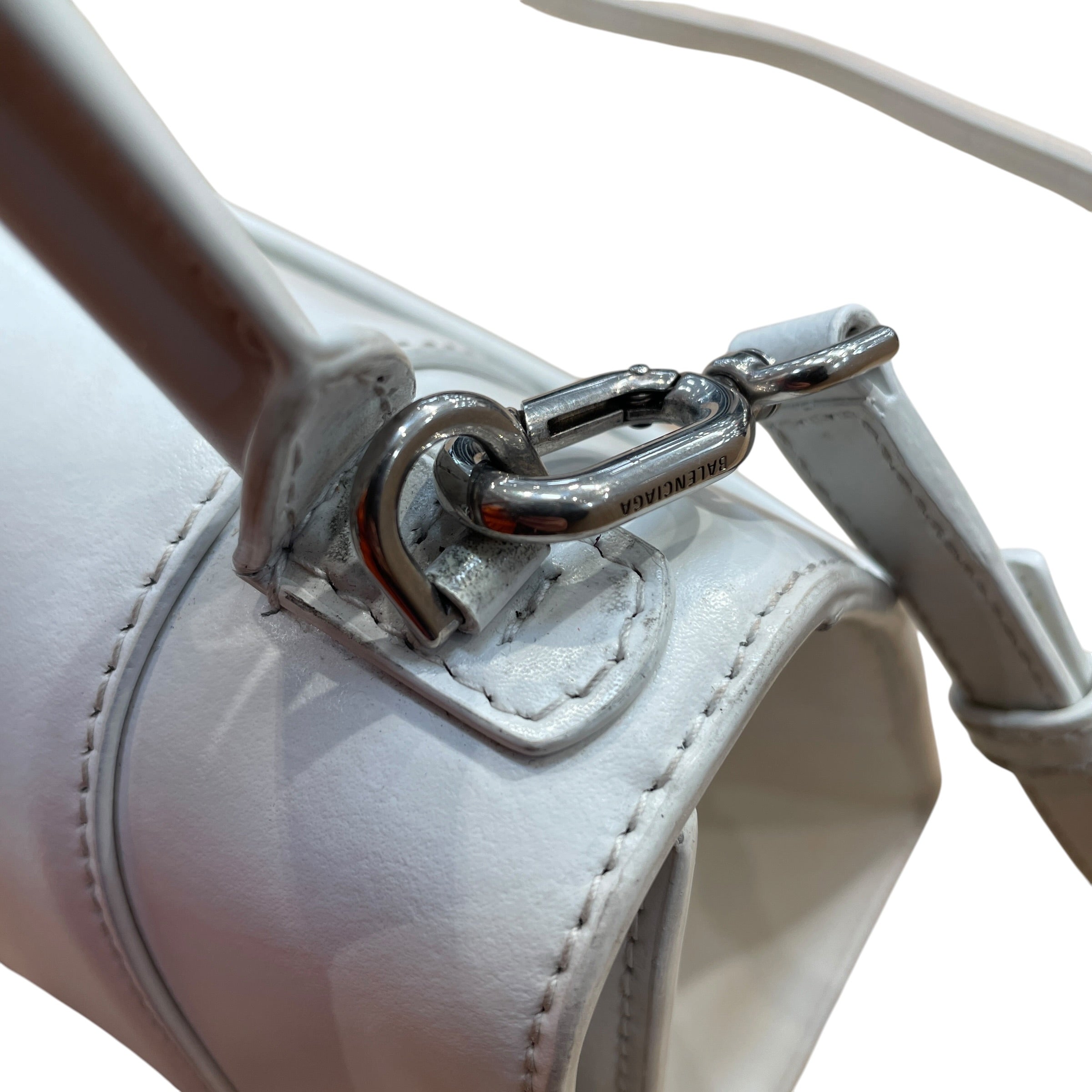 BALENCIAGA/Hand Bag/Leather/WHT/Entrupy:V6GDYJ8 Hourglass view 6