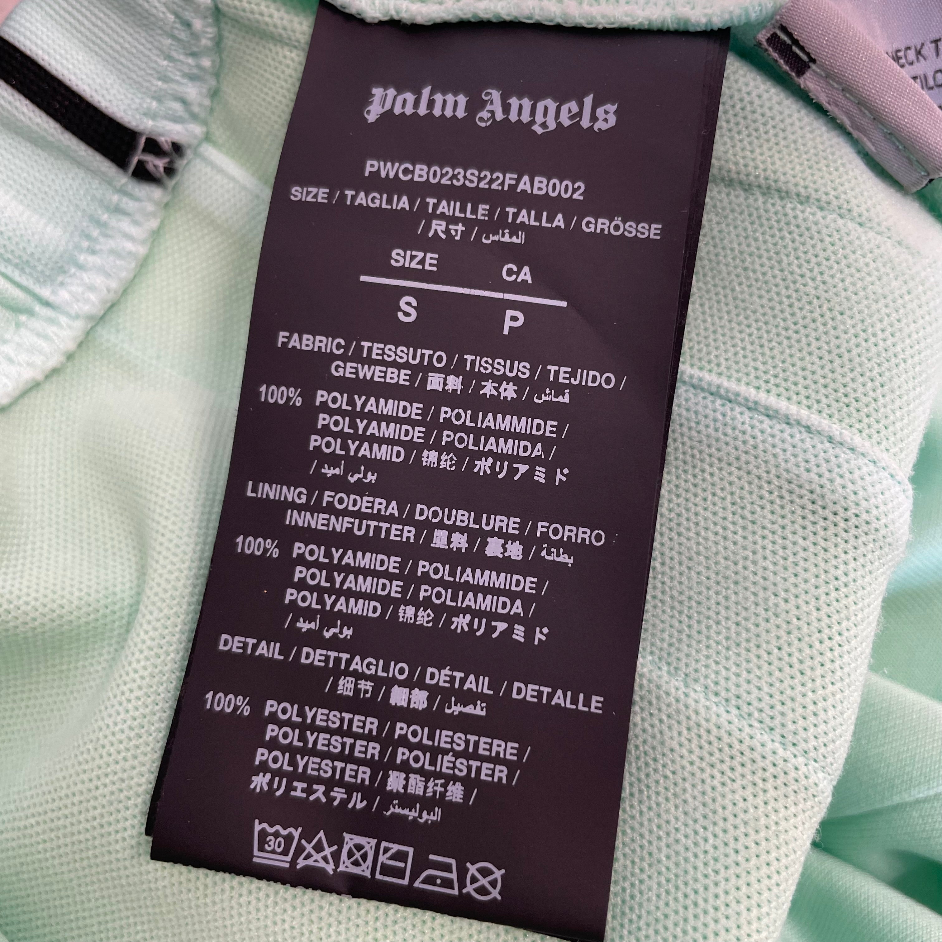 Palm Angels/Shorts/S/GRN/SEAFOAM TRACK SHORTS view 4