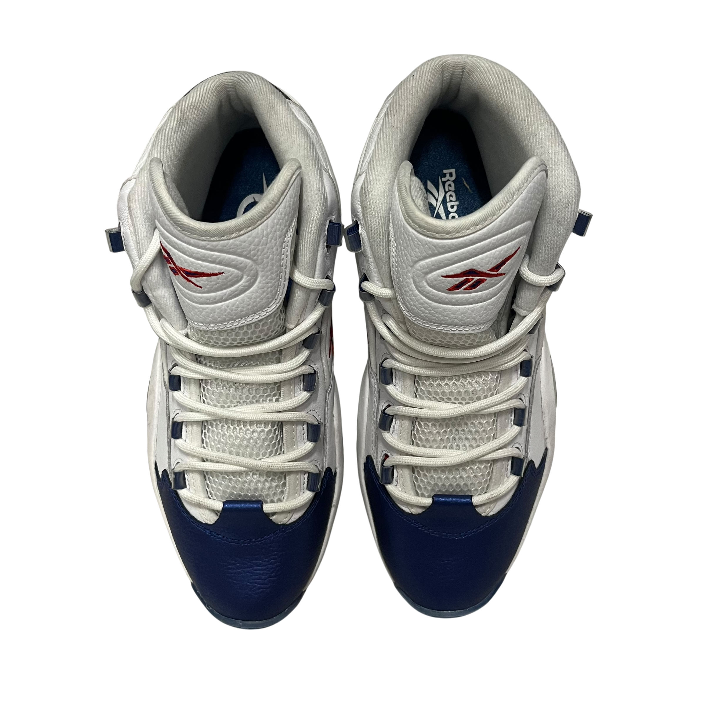 Reebok/Hi-Sneakers/US 12/Leather/WHT/Allen Iverson view 4