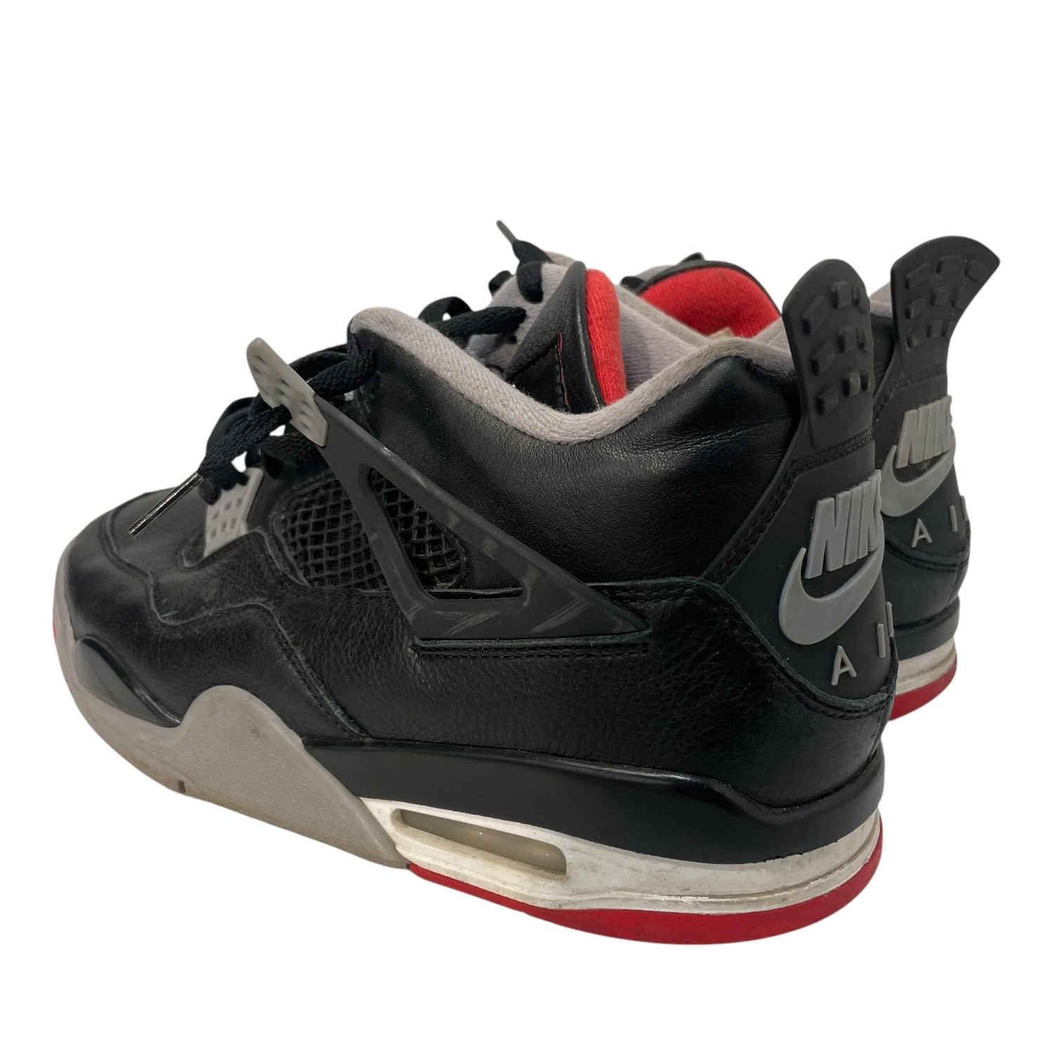NIKE/AIR JORDAN 4/Hi-Sneakers/US 10/Leather/BLK/Straight Tip/FV5029-006 view 2