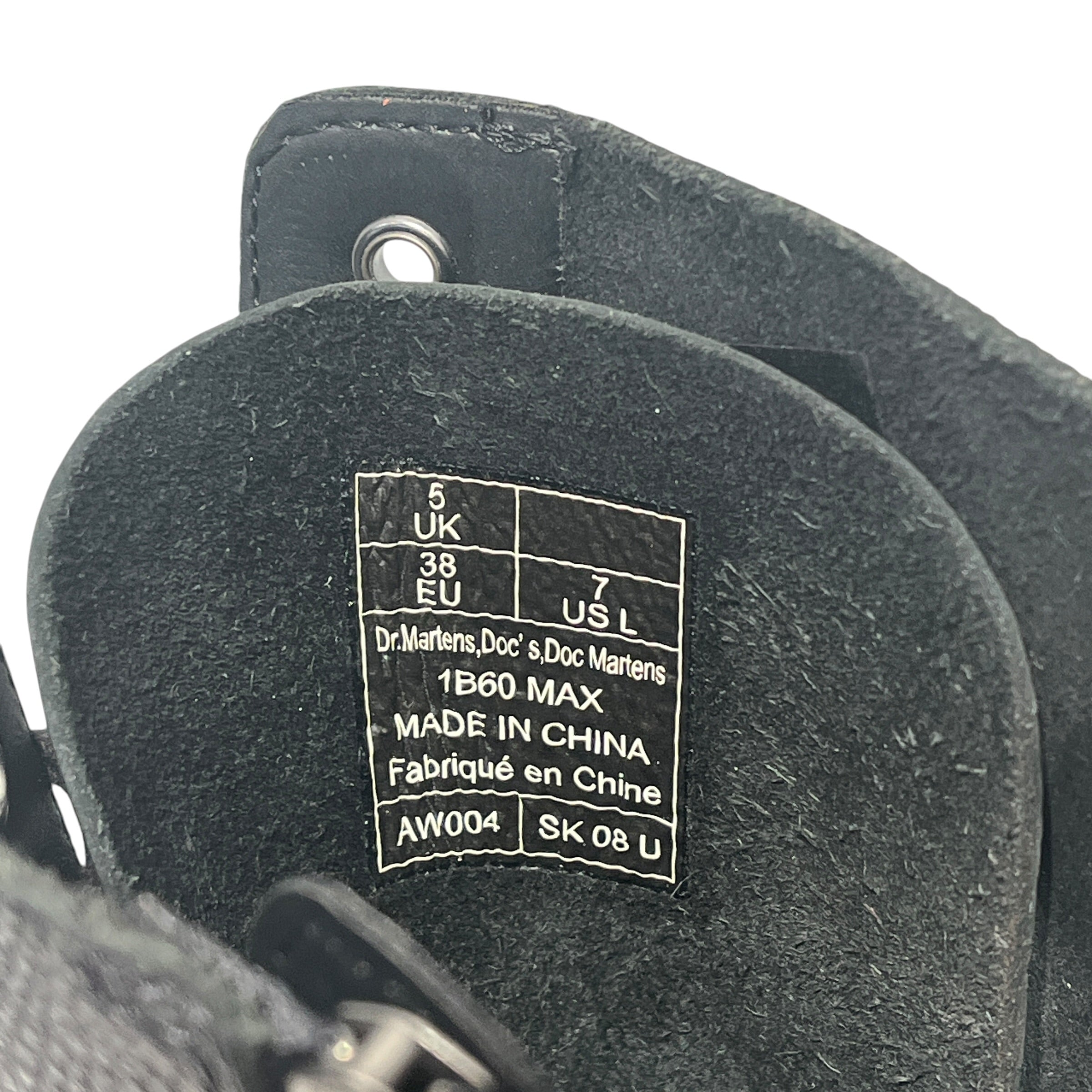 Dr.Martens/DOLLS KILL/Long Boots/US 7/Leather/BLK/LONG LACE UP PLATFORM BOOTS view 5