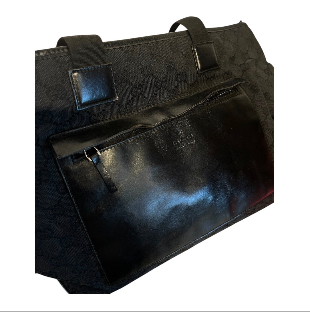 GUCCI/Clutch Bag/Monogram/Polyester/BLK/na view 6