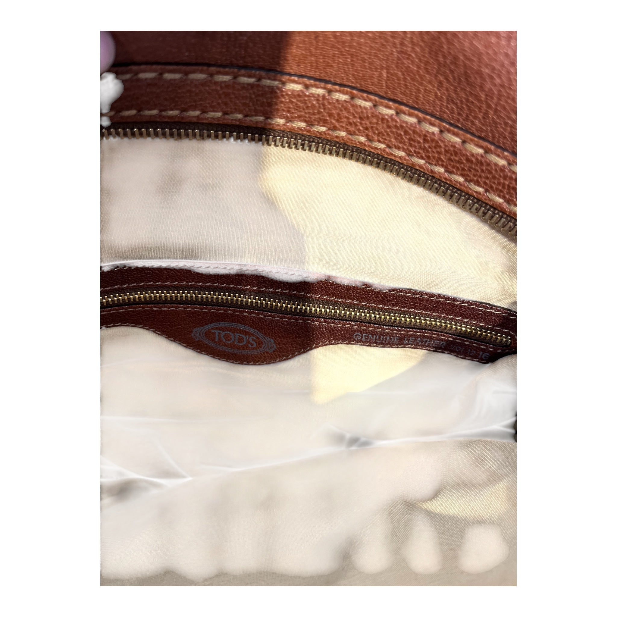 TOD'S/Hand Bag/Leather/BRW/Big Front Buckle view 4