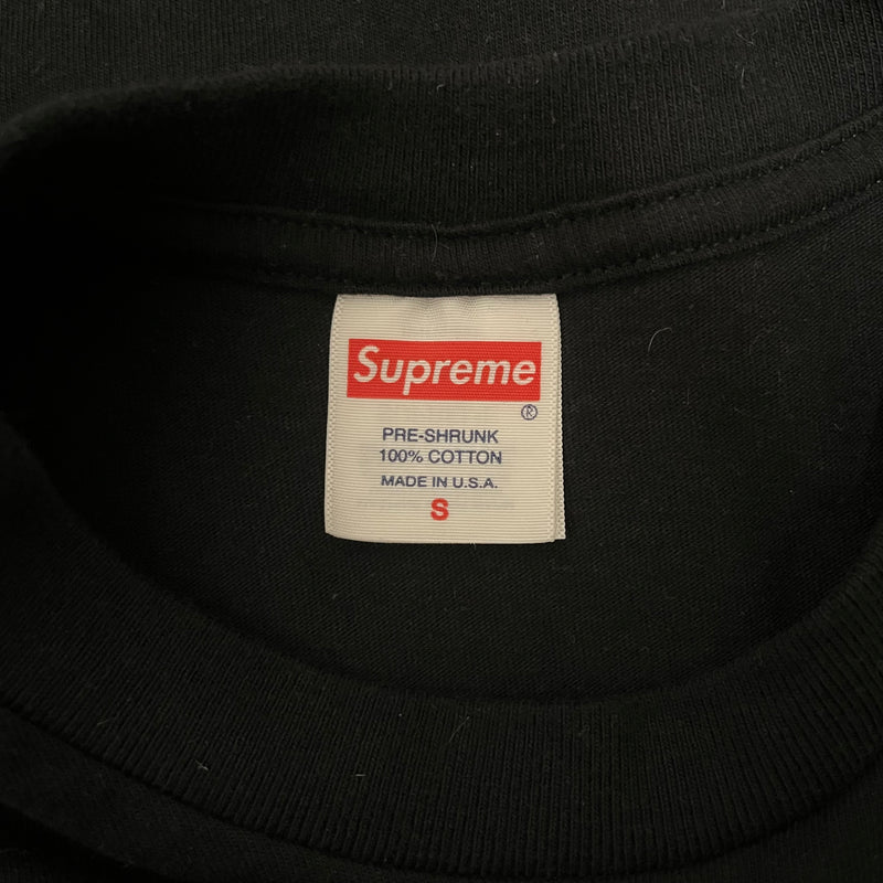 Supreme/T-Shirt/S/Cotton/BLK/Standard