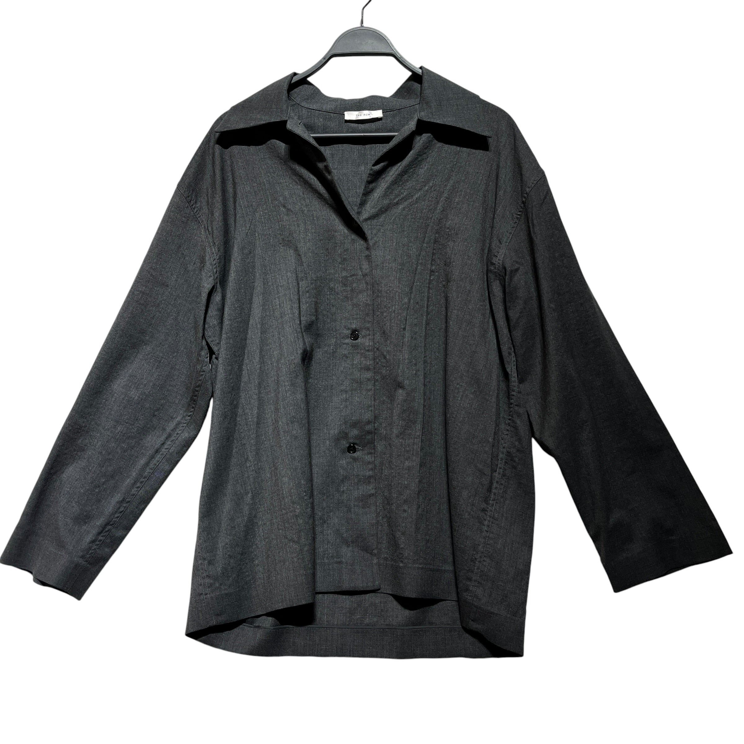 THE ROW/LS Shirt/M/Silk/GRY/VINTAGE COLLAR view 1