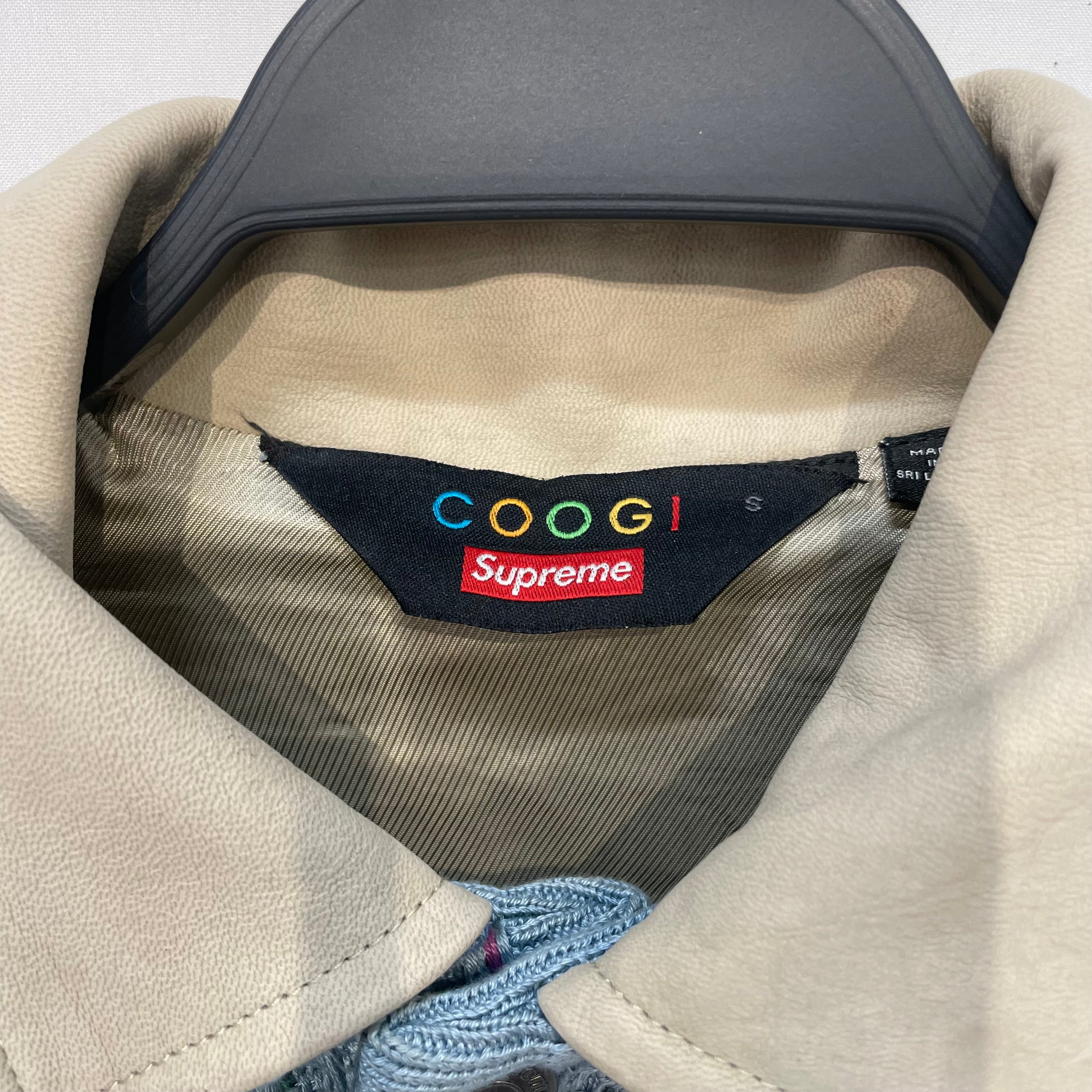Supreme/Sweater/S/Stripe/Cotton/BLU/High Neck/Knitted Trucker Hoodie view 3