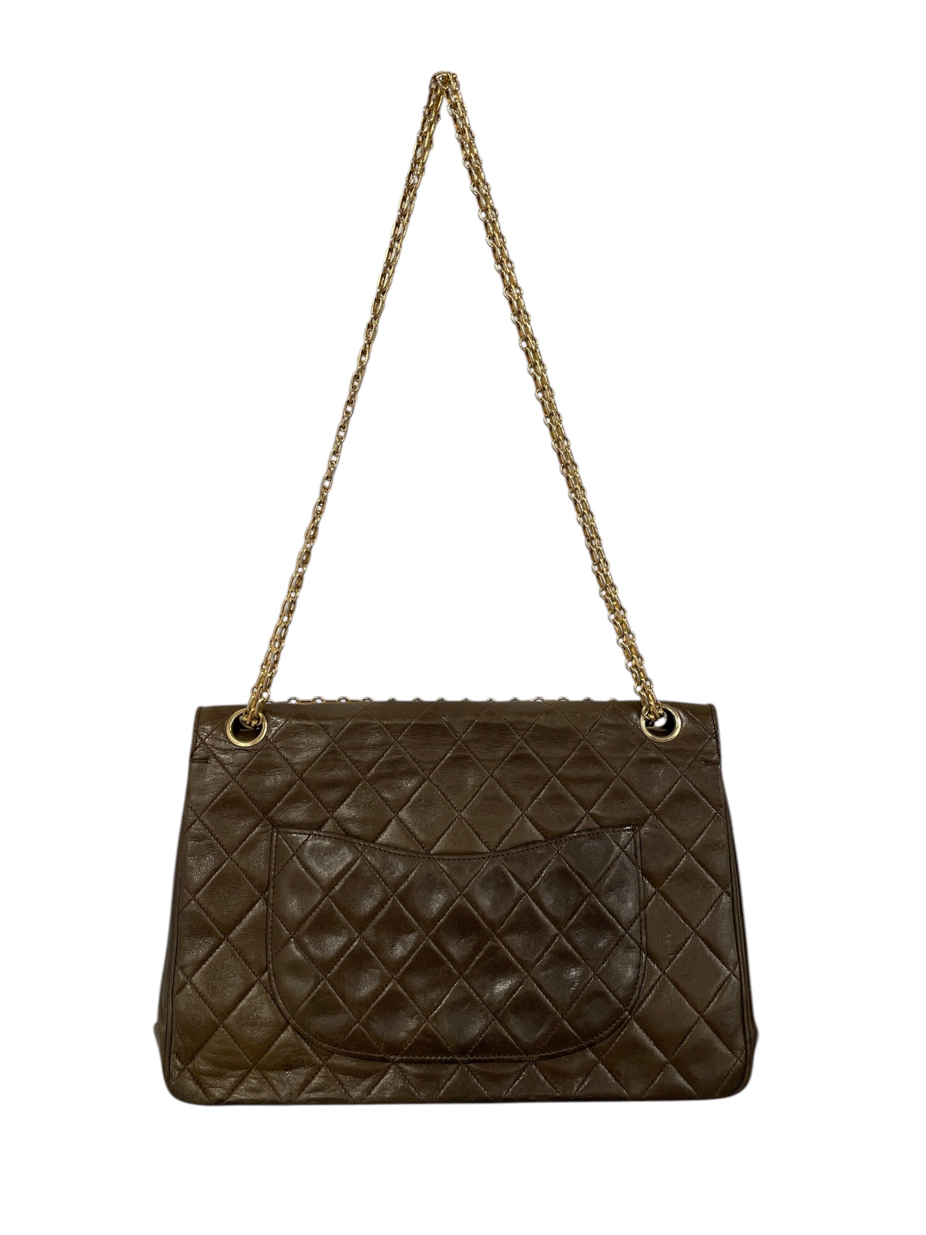 CHANEL/Bag/BRW/Quitlted w/ gold CC lock view 2