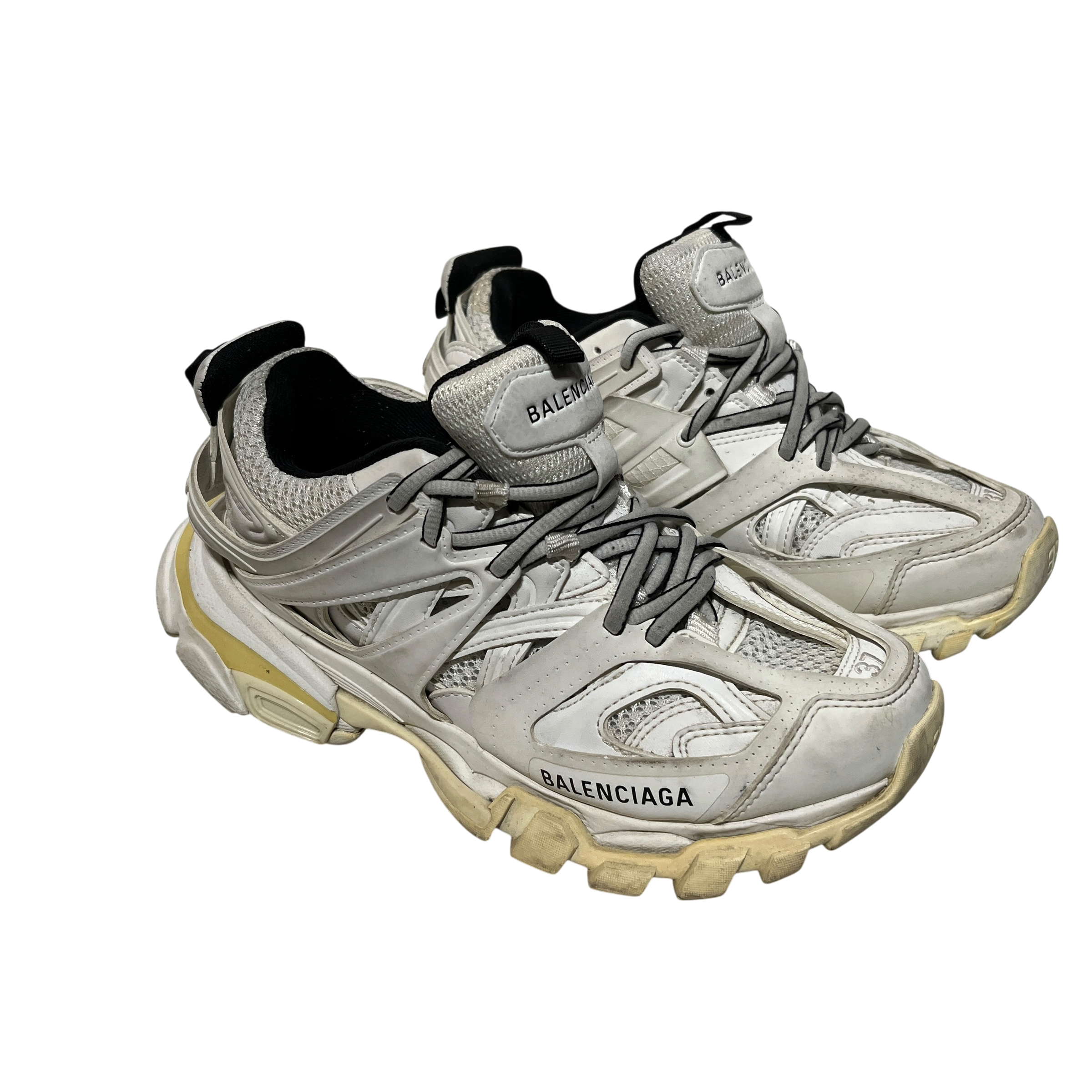BALENCIAGA/Low-Sneakers/EU 37/Leather/WHT/TRACK SHOES view 1