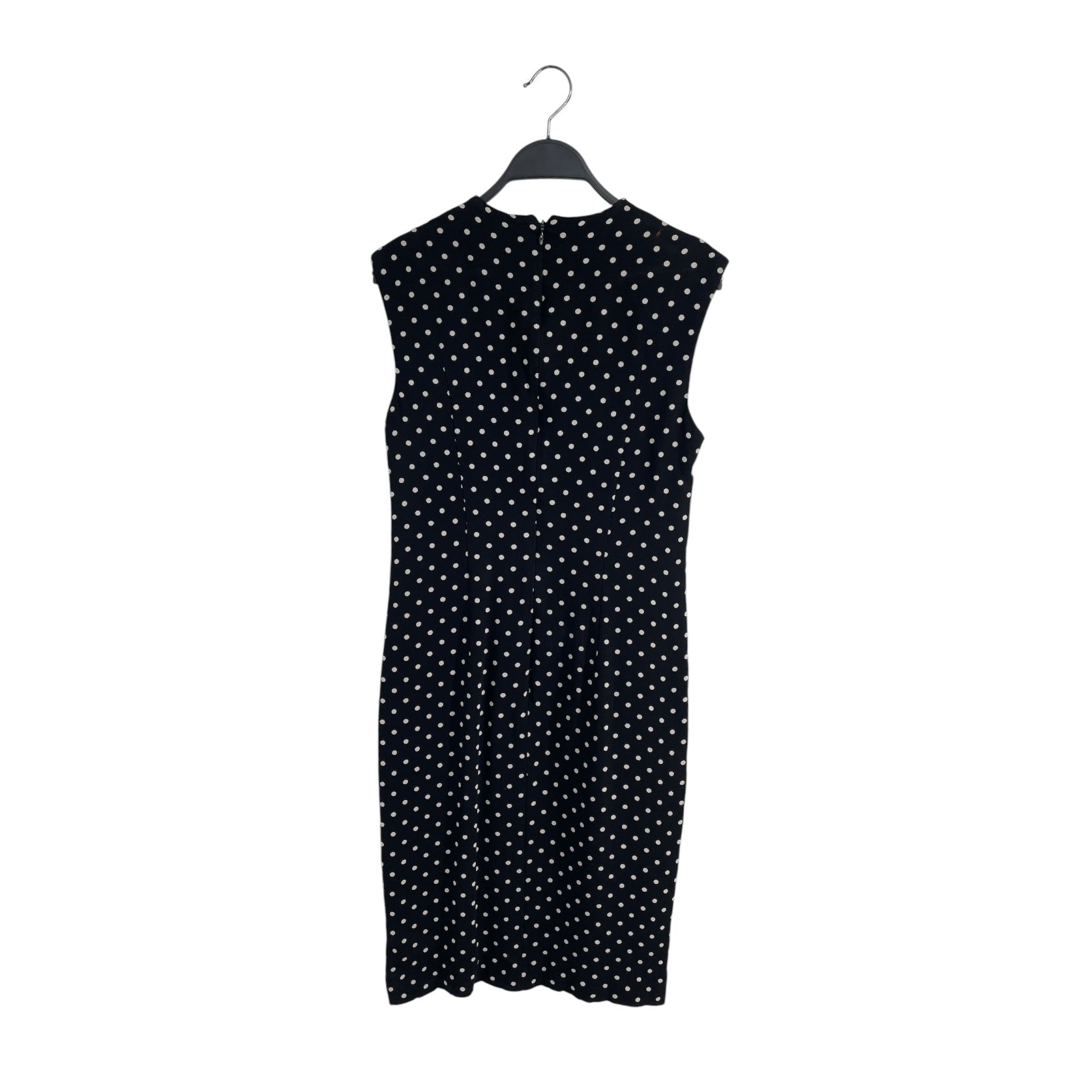 Haider Ackermann/SL Dress/38/Polka dot/Silk/BLK/straight dress mini shoulders view 2