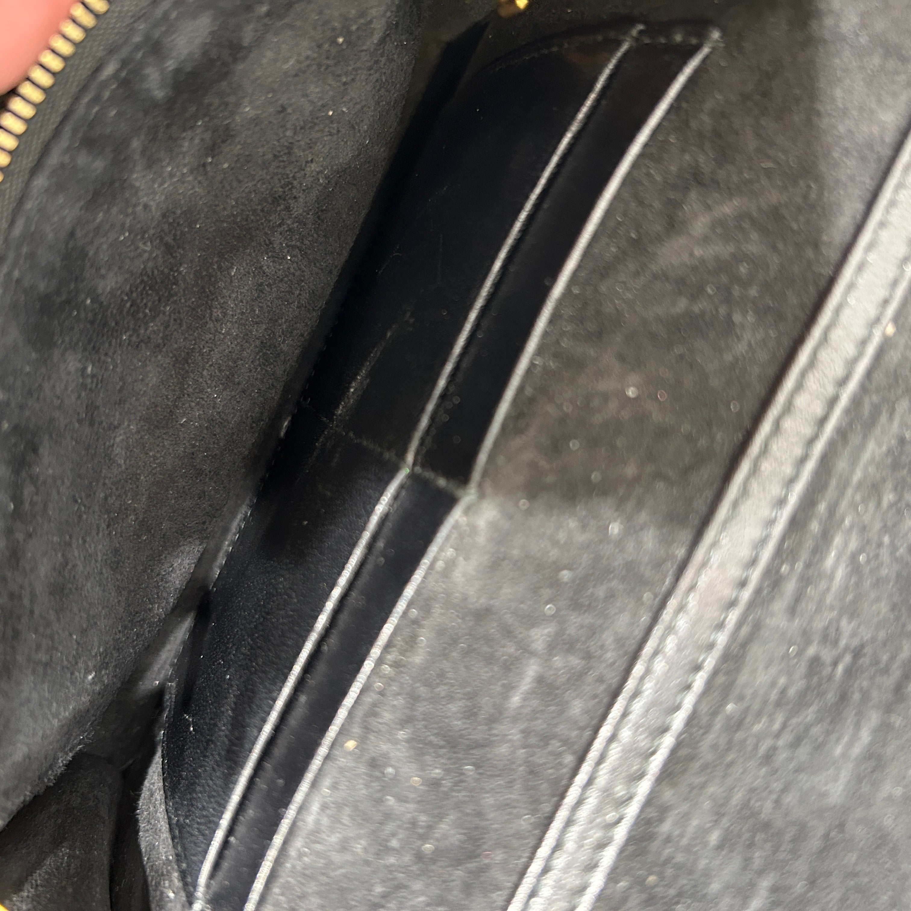 Christian Dior/Cross Body Bag/Lambskin/BLK/CANNAGE QUILTED ADDICT WALLET view 4