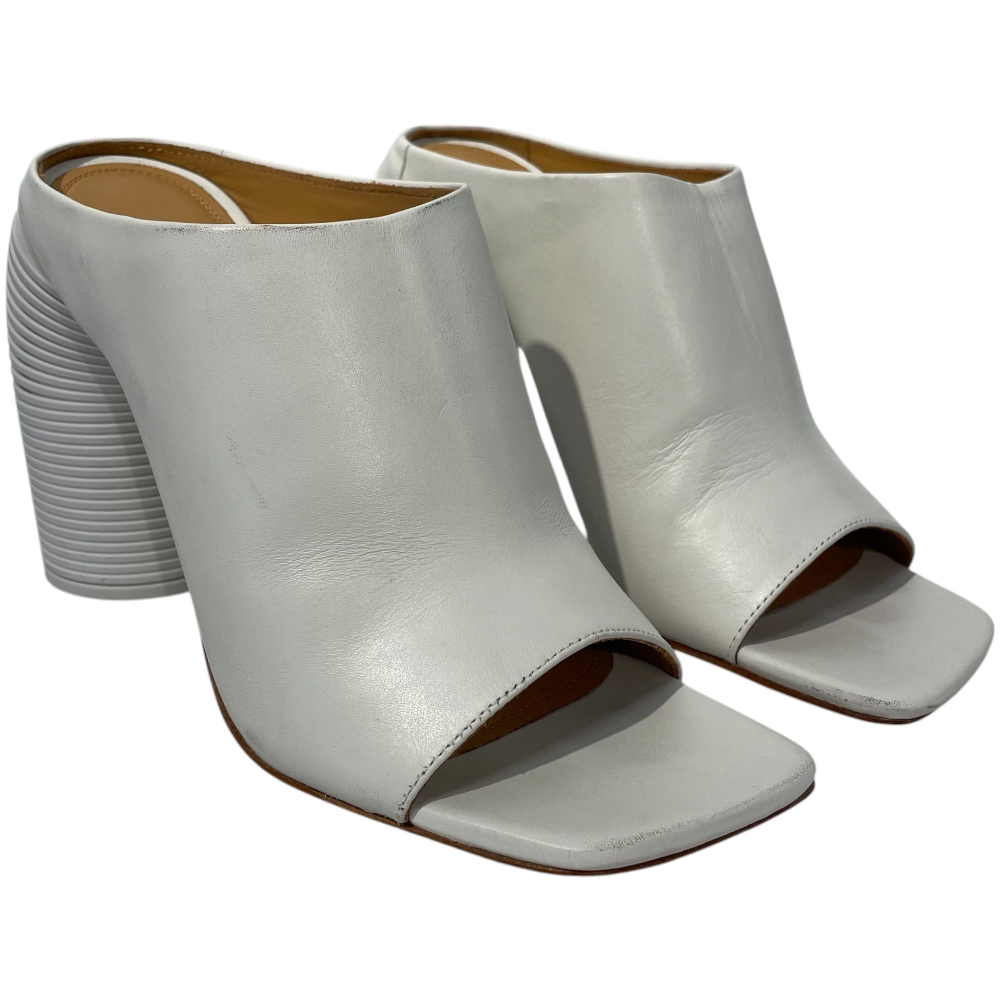 OFF-WHITE/Heels/EU 39/Leather/WHT/ view 1