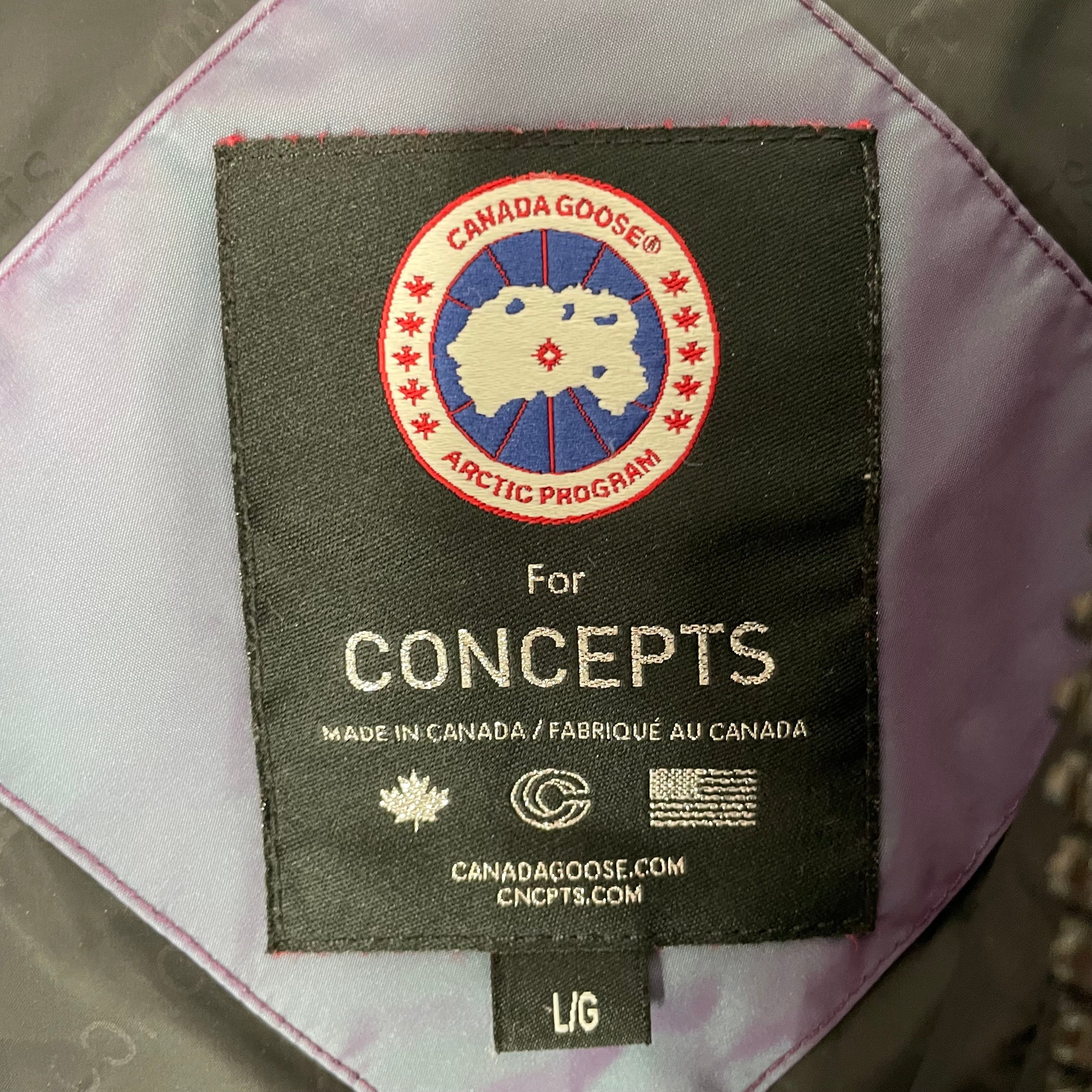 CANADA GOOSE/Puffer Jkt/L/Nylon/BLU/Iridescent/for concepts | CONCEPTS SLEEVE view 3