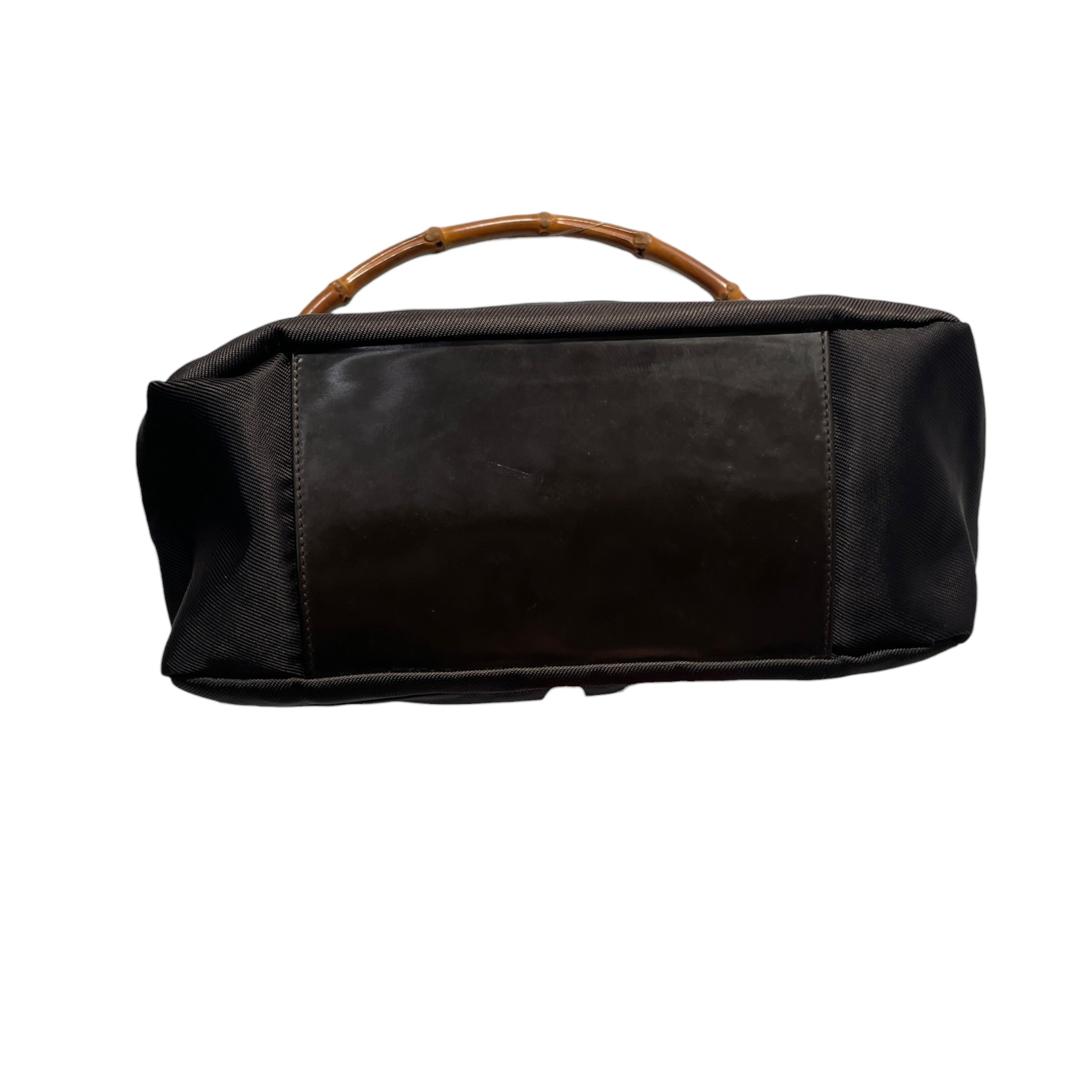 GUCCI/Cross Body Bag/Nylon/BRW/BAMBOO HANDLE"159" view 3