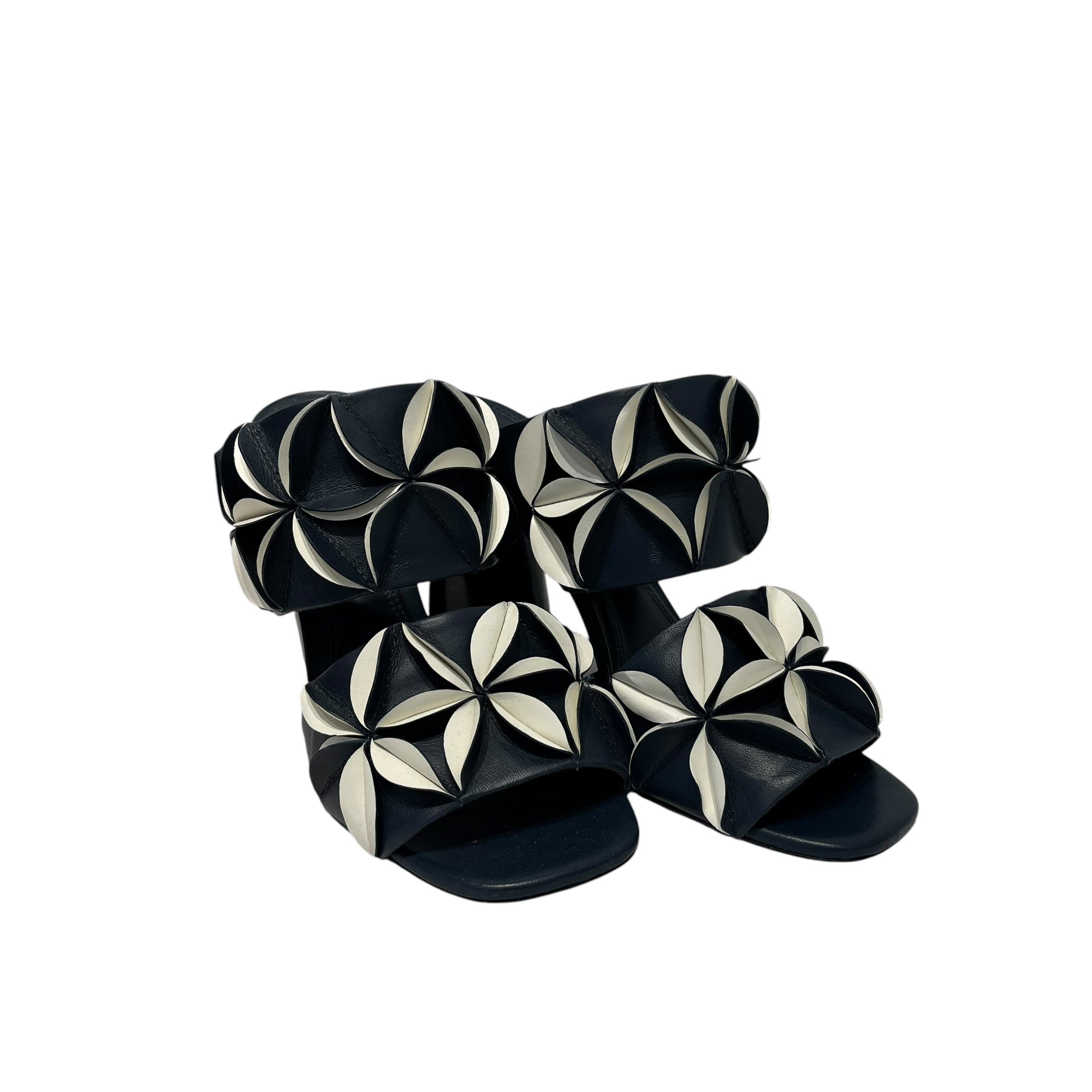 MERCEDES CASTILLO/Sandals/US 9/Leather/NVY/ORIGAMI view 1