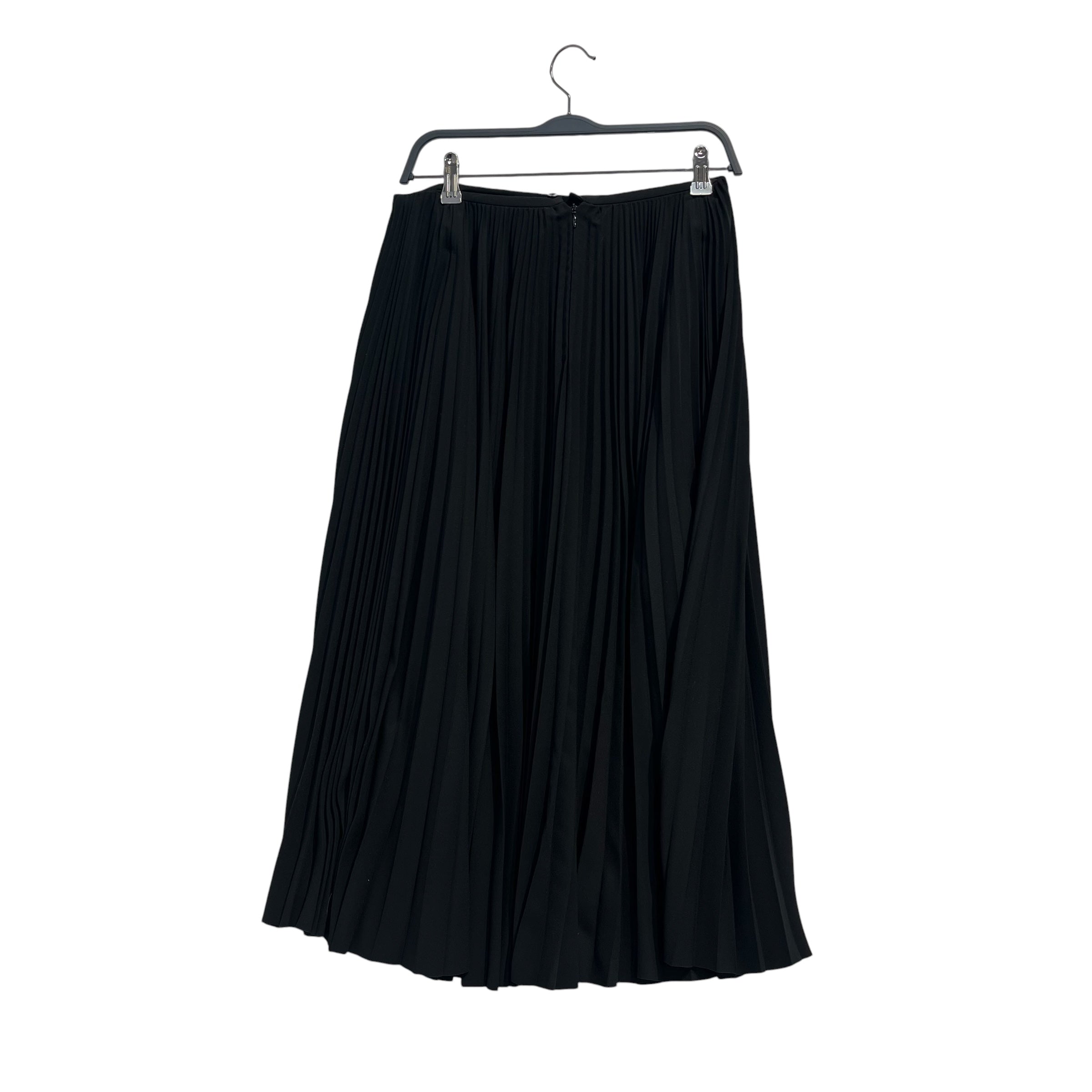 BALENCIAGA/Long Skirt/36/Polyester/BLK/PLEATED, FOLD OVER WAIST view 2