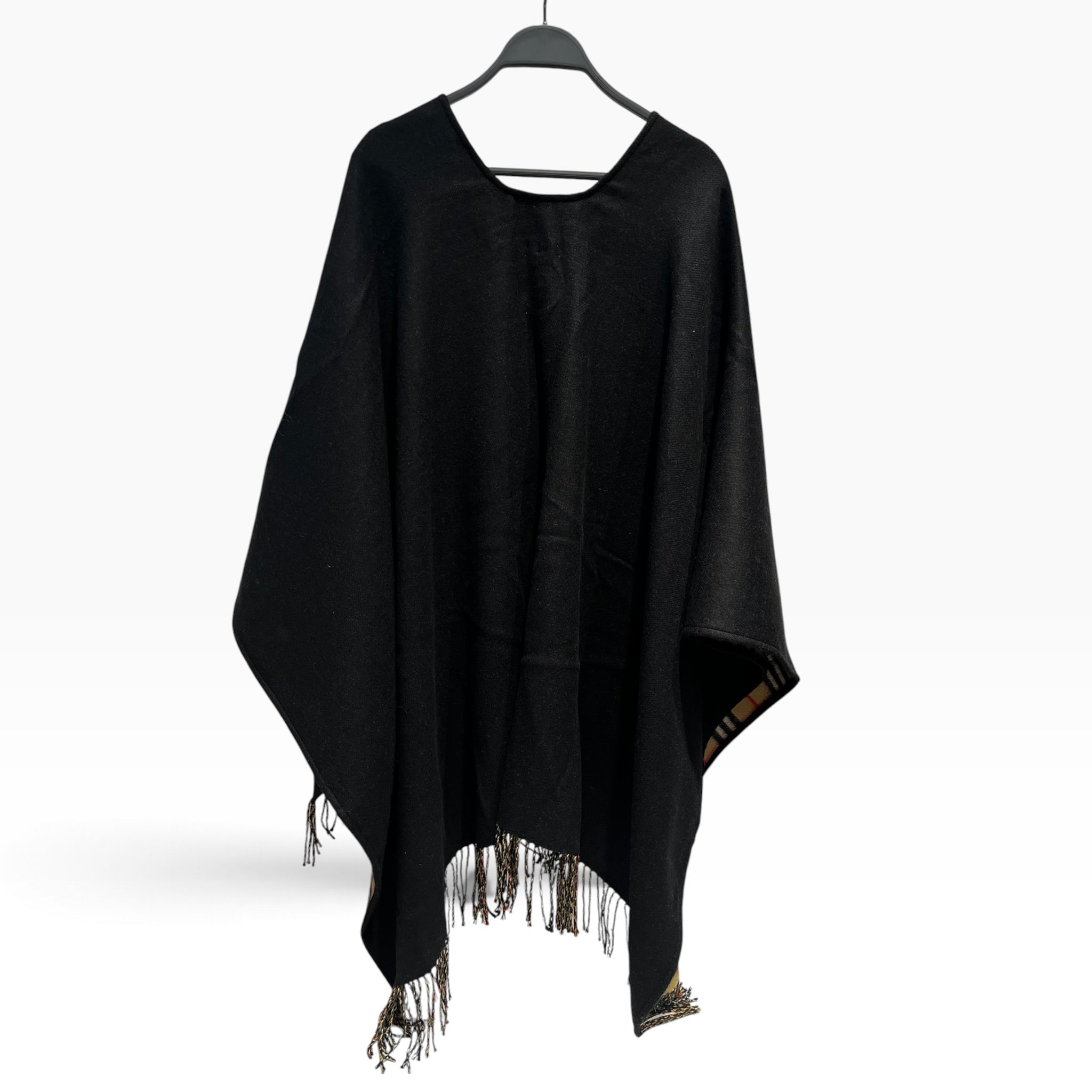 BURBERRY/Stole/Plaid/Wool/BLK/L's/Cape view 2