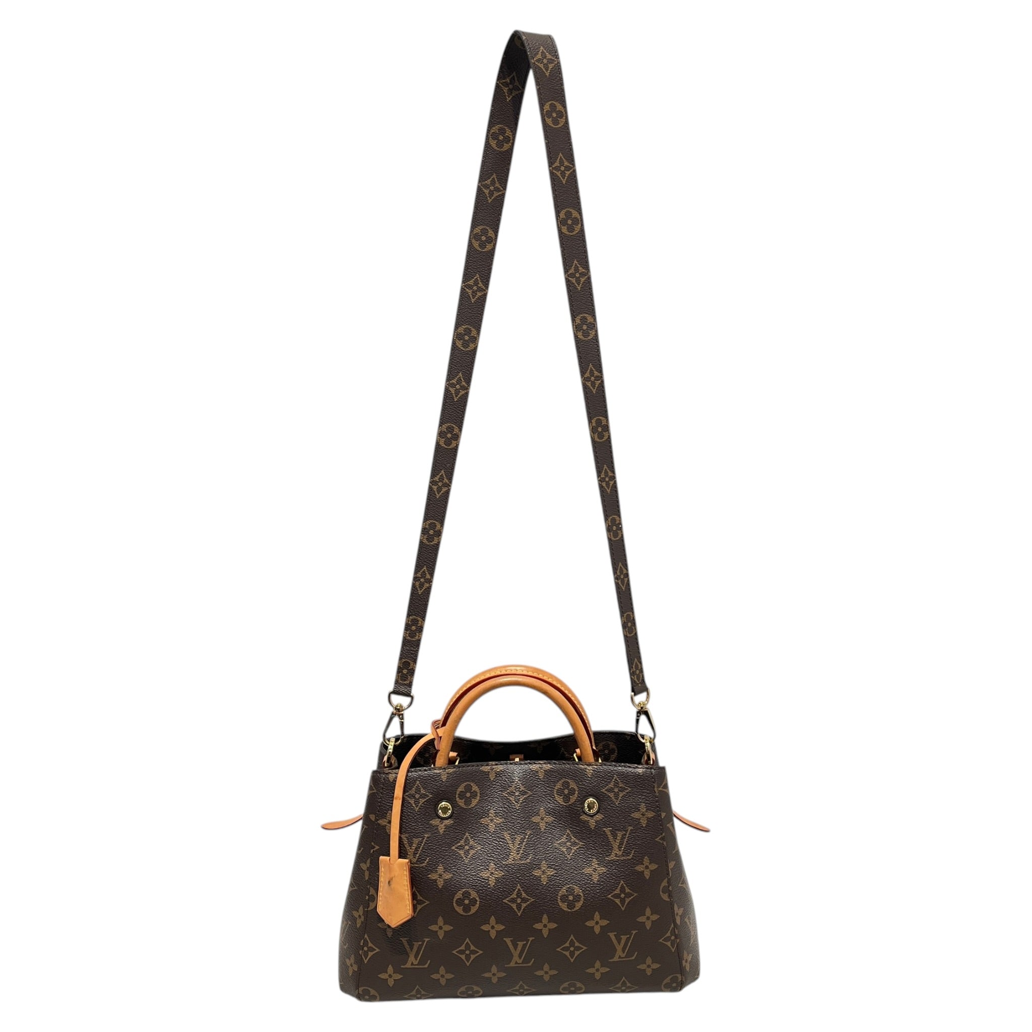 LOUIS VUITTON/Cross Body Bag/Monogram/Leather/BRW/Montaigne Monogram Cross Body view 1