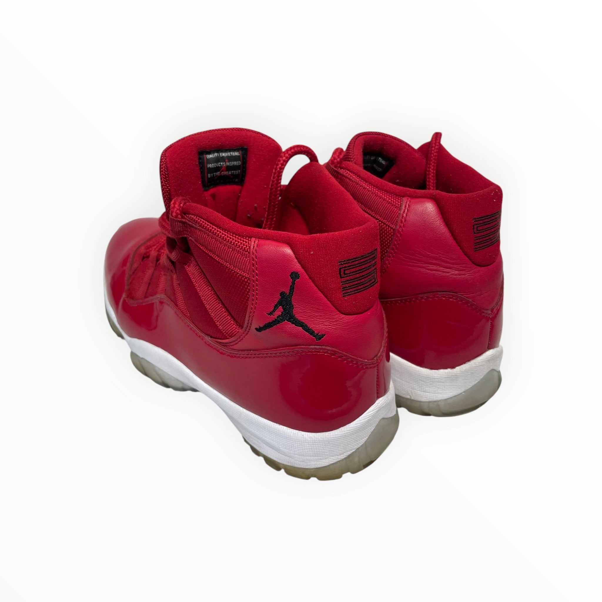 NIKE/AIR JORDAN 11 RETRO/Hi-Sneakers/US 10/Leather/RED/378037-623 view 2