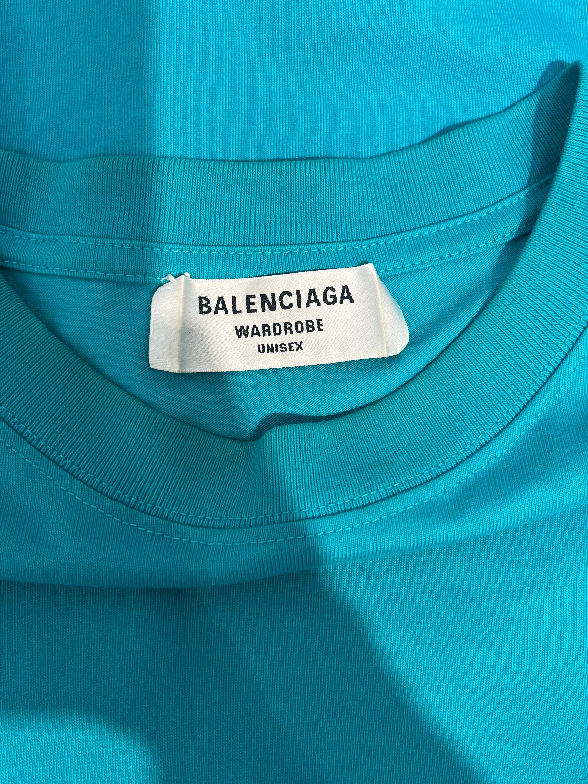 BALENCIAGA/T-Shirt/M/Cotton/GRN/Wardrobe Unisex view 3