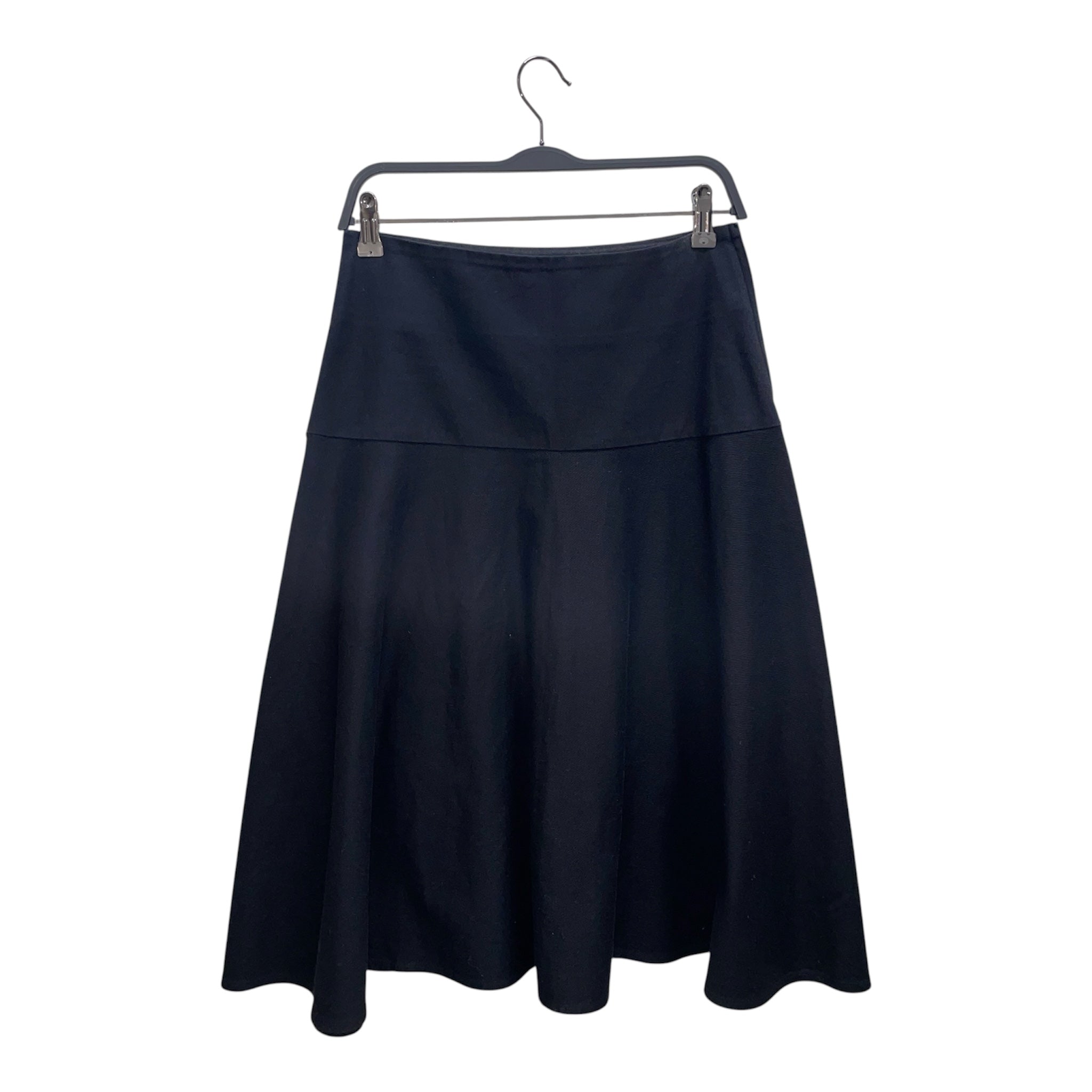 Y's/Long Skirt/3/Cotton/BLK/flared view 2