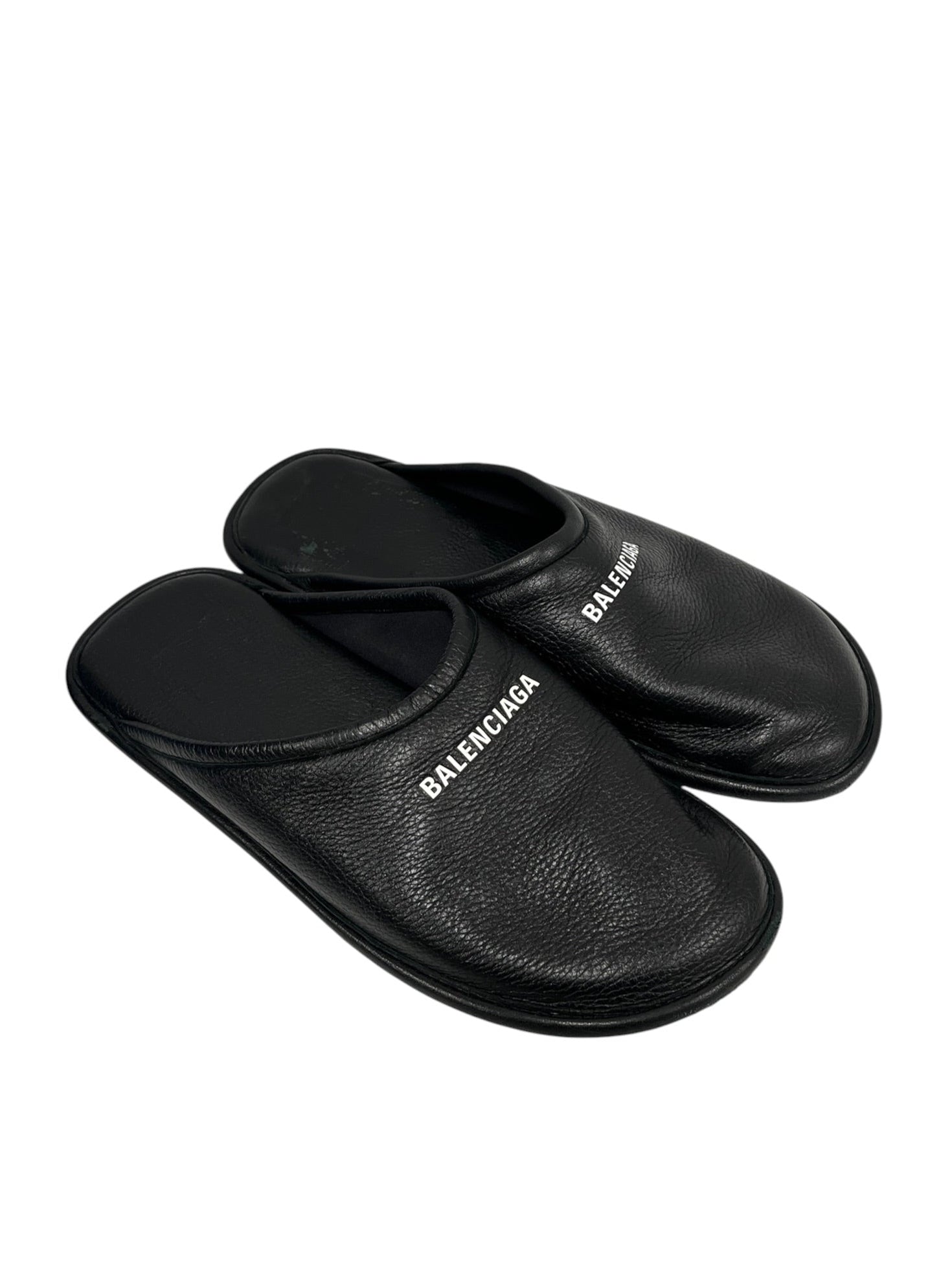 BALENCIAGA/Shoes/EU 46/Leather/BLK/Slip-on/Home Mule view 1