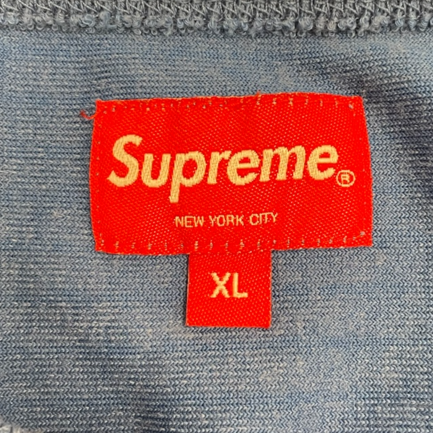 Supreme/T-Shirt/XL/Cotton/BLU/TERRYCLOTH/ BLU/WHT view 3