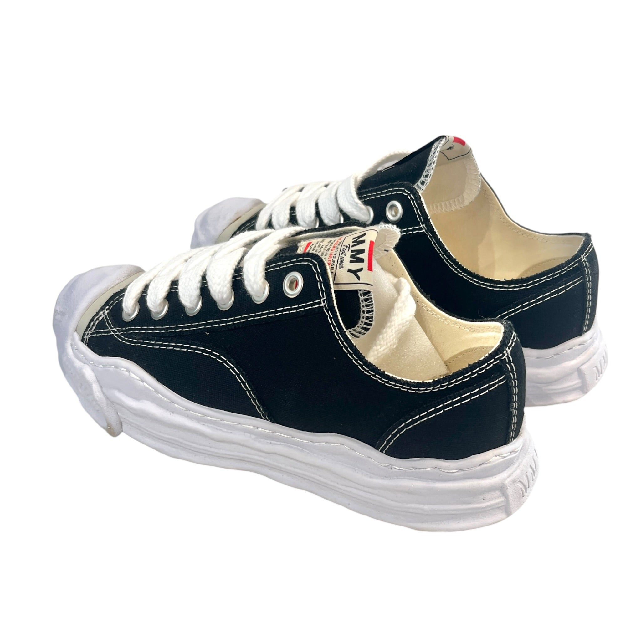 MIHARA YASUHIRO/Low-Sneakers/EU 41/Cotton/BLK/AO5FW702 view 2