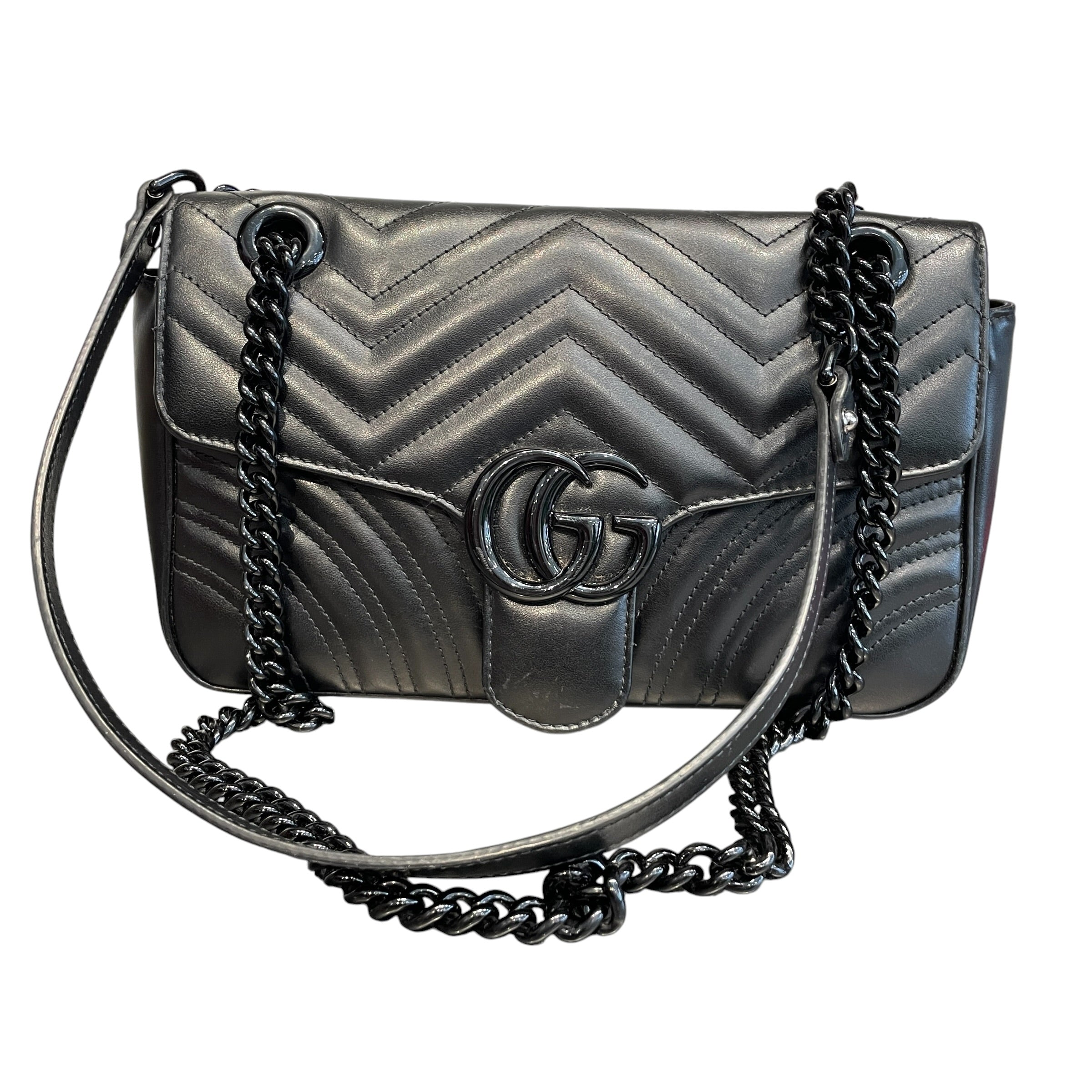 GUCCI/Bag/Leather/BLK/GUCCI LEATHER HAND BAG view 4
