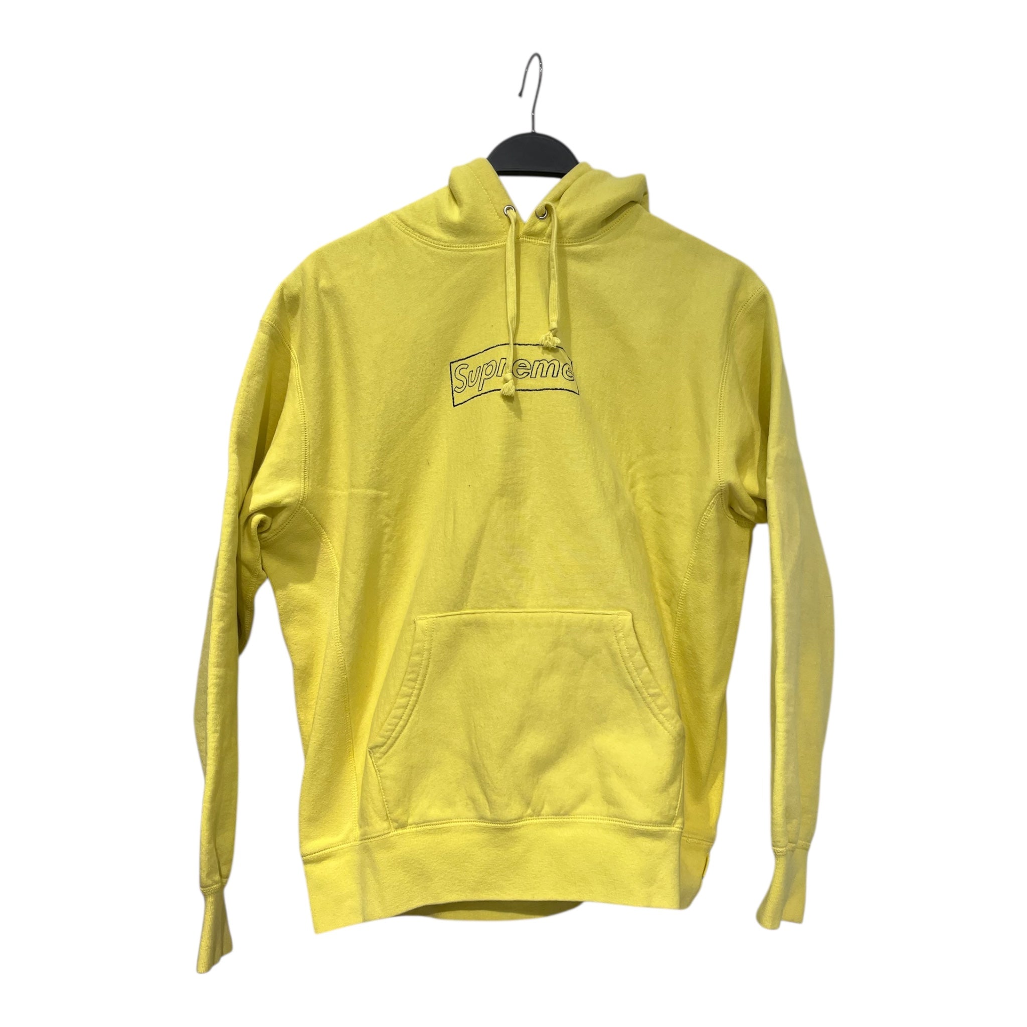 Supreme/Hoodie/S/Cotton/YEL/101837 KAWS BOX LOGO view 1