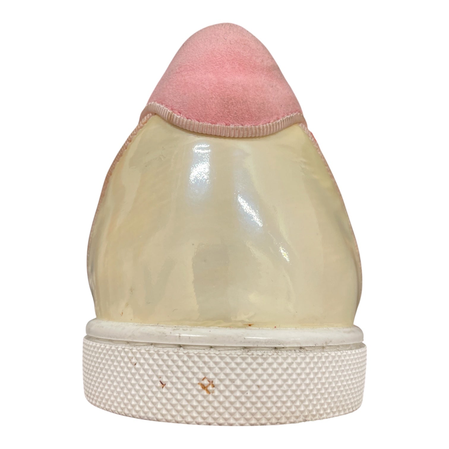 Christian Louboutin/Low-Sneakers/EU 38.5/All Over Print/Leather/WHT/PINK FISHNET view 9