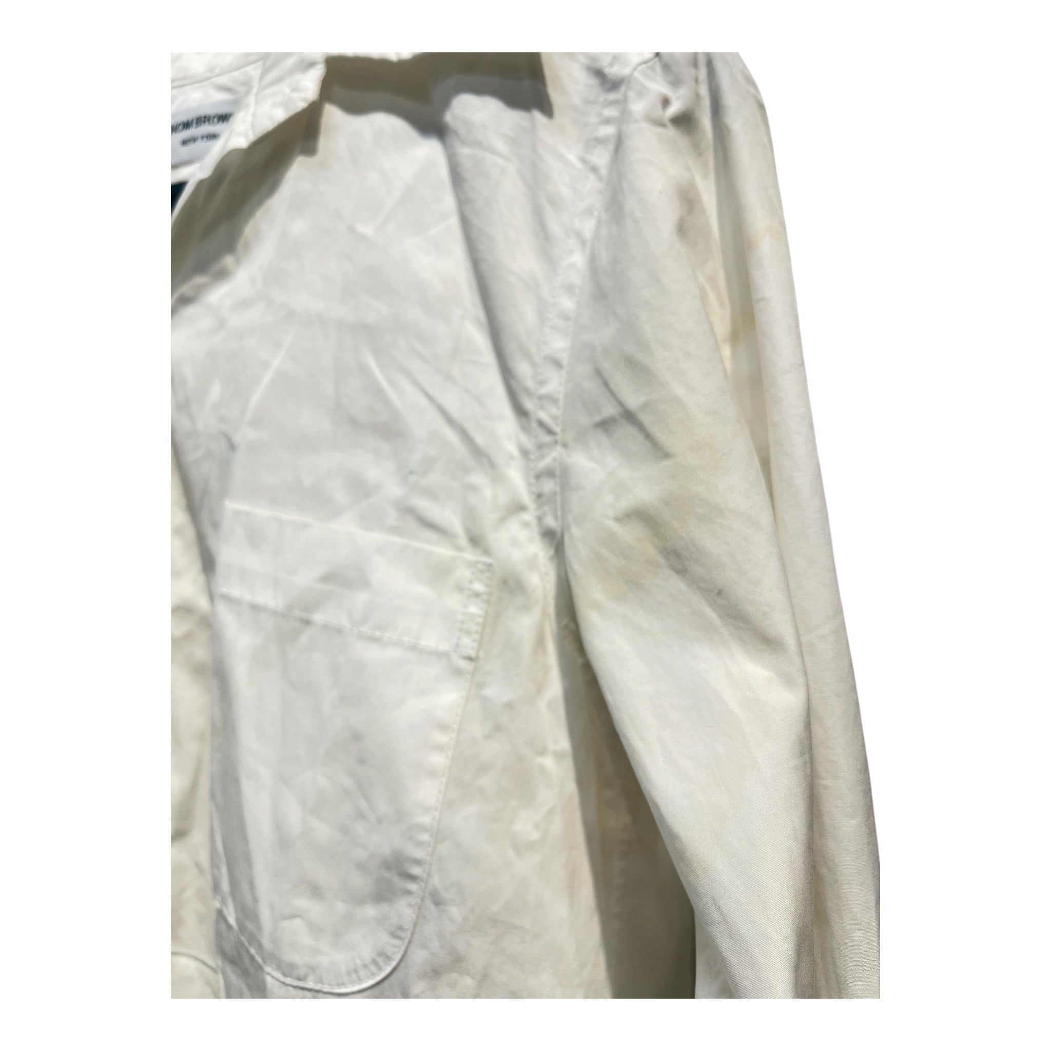 THOM BROWNE. NEW YORK/LS Dress/40/Cotton/WHT/BUTTON UP DRESS view 6