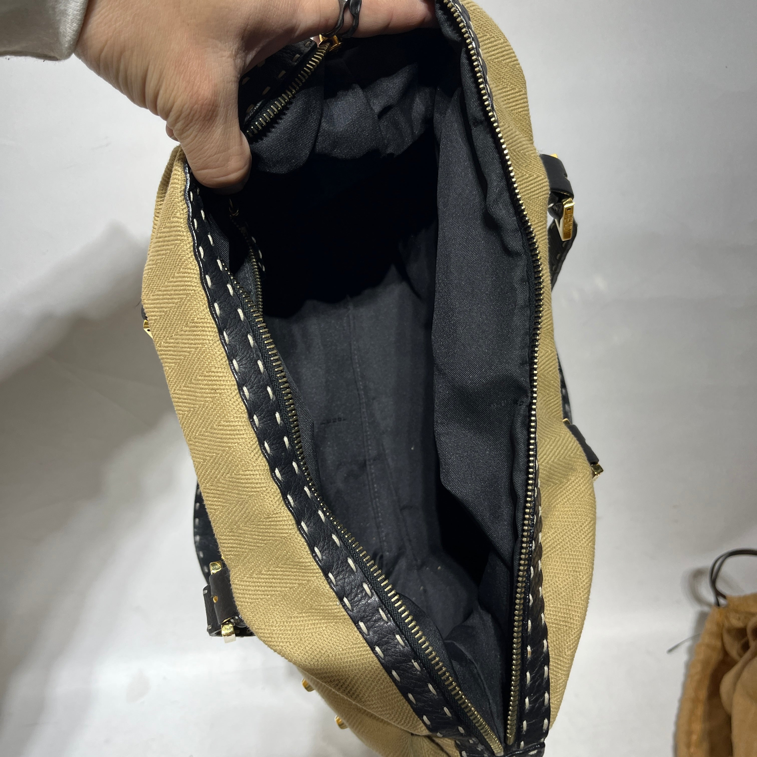 FENDI/Hand Bag/Cotton/CML/CANVAS SELLERIA view 6