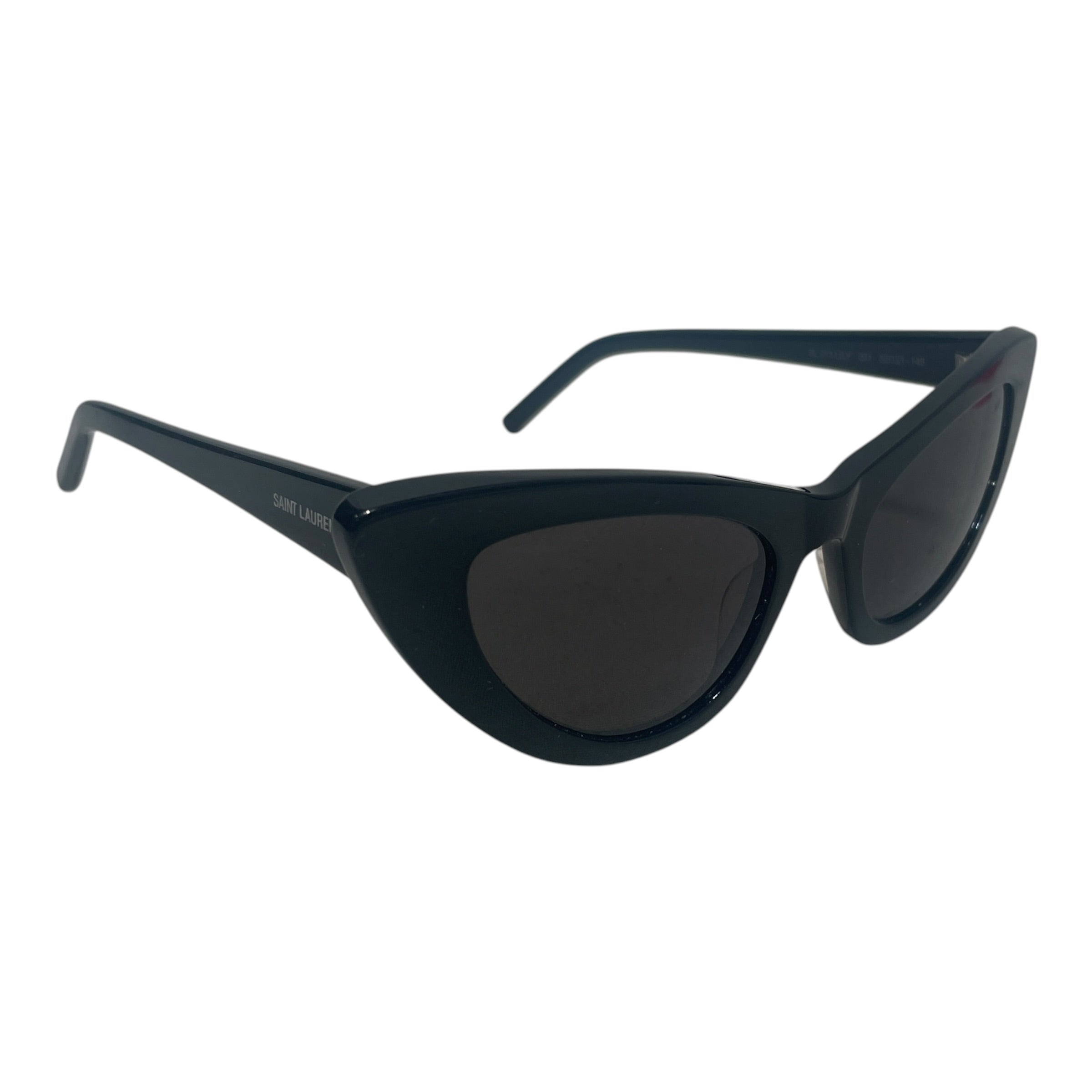 YVES SAINT LAURENT/Sunglasses/Celluloid/BLK/L's/52 MM Cat Eye Sunglasses view 1