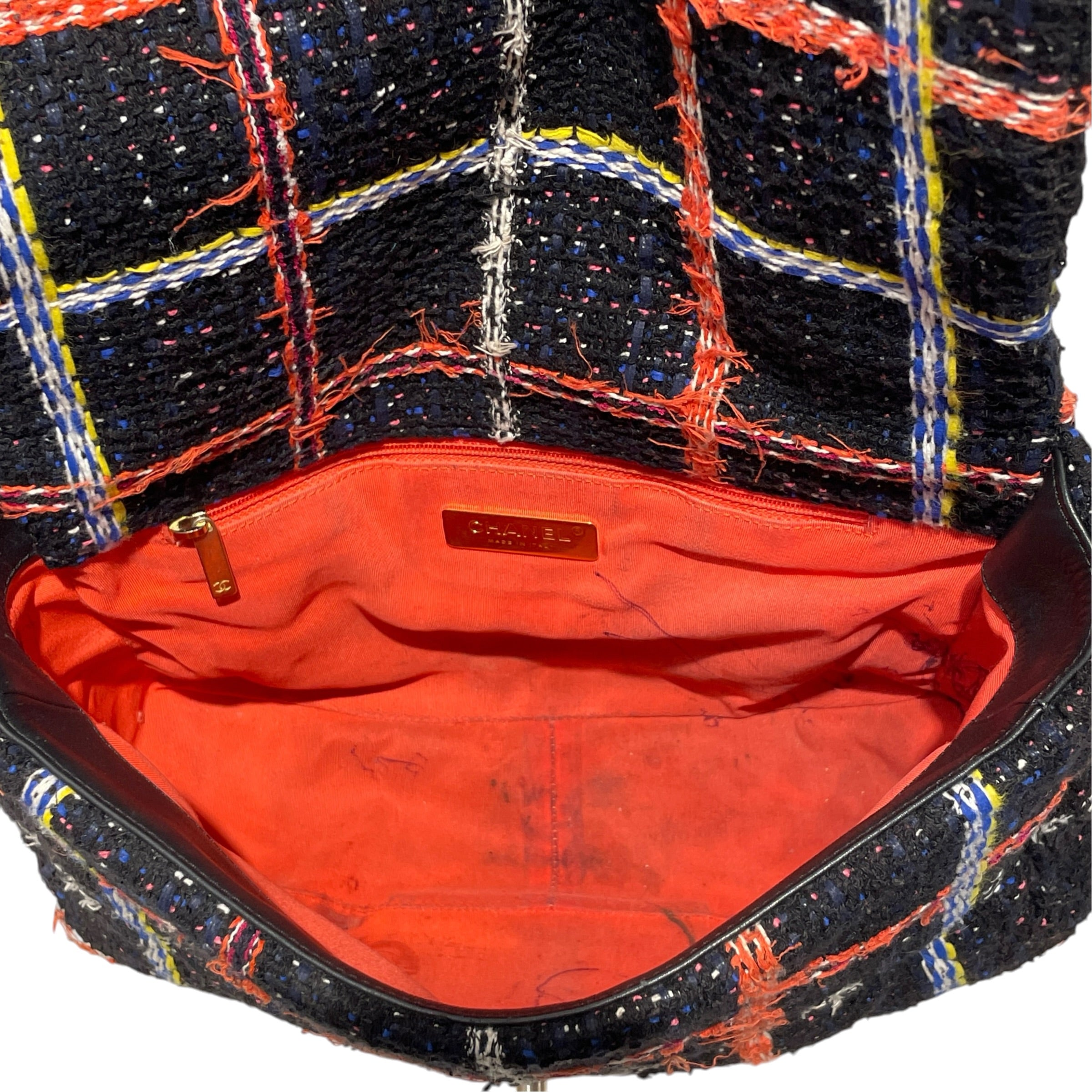 CHANEL/Hand Bag/Stripe/Tweed/MLT/large 19 tweed view 4